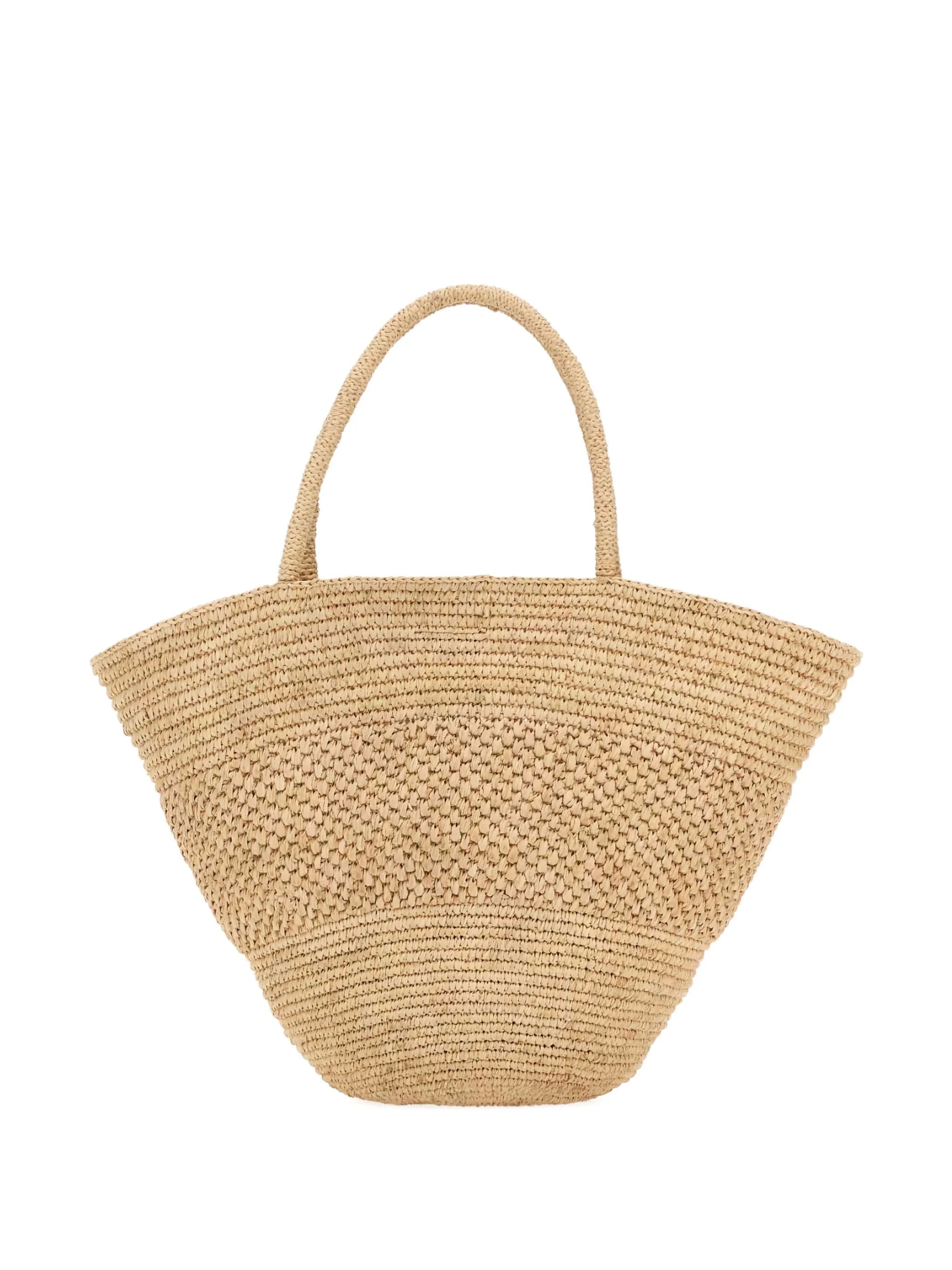 Emilie raffia tote bag