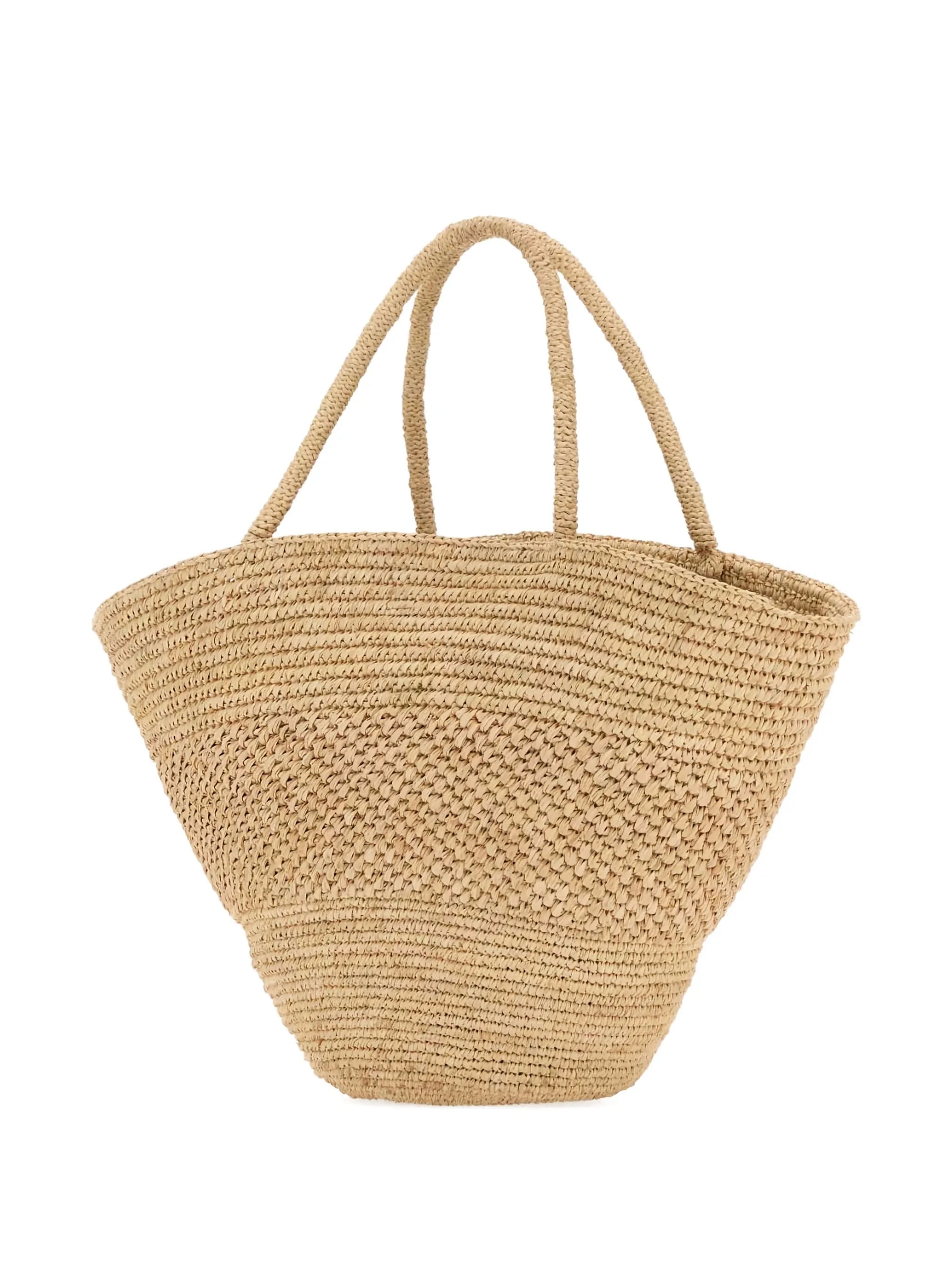 Emilie raffia tote bag