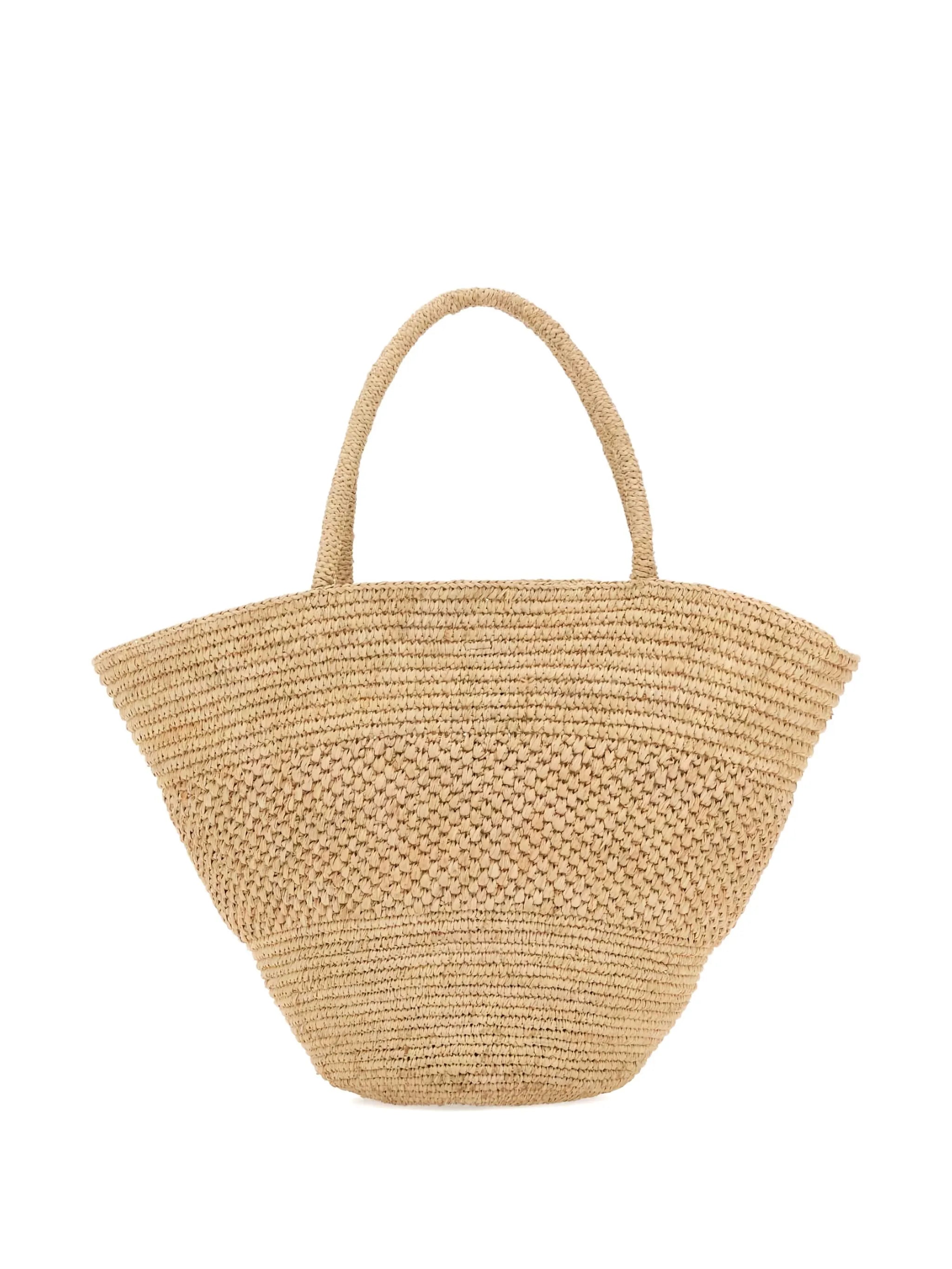 Emilie raffia tote bag