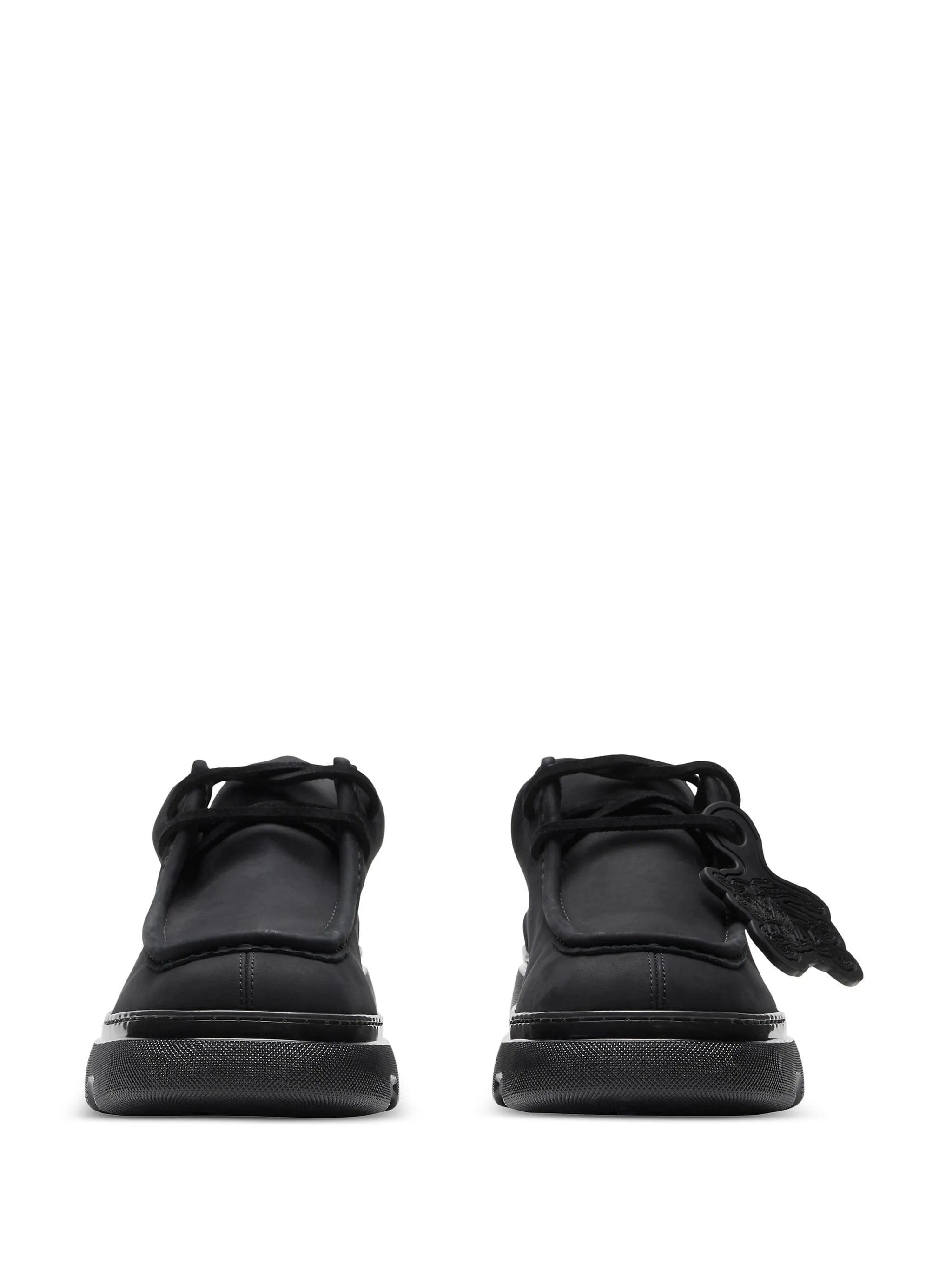 lace-up suede derby shoes