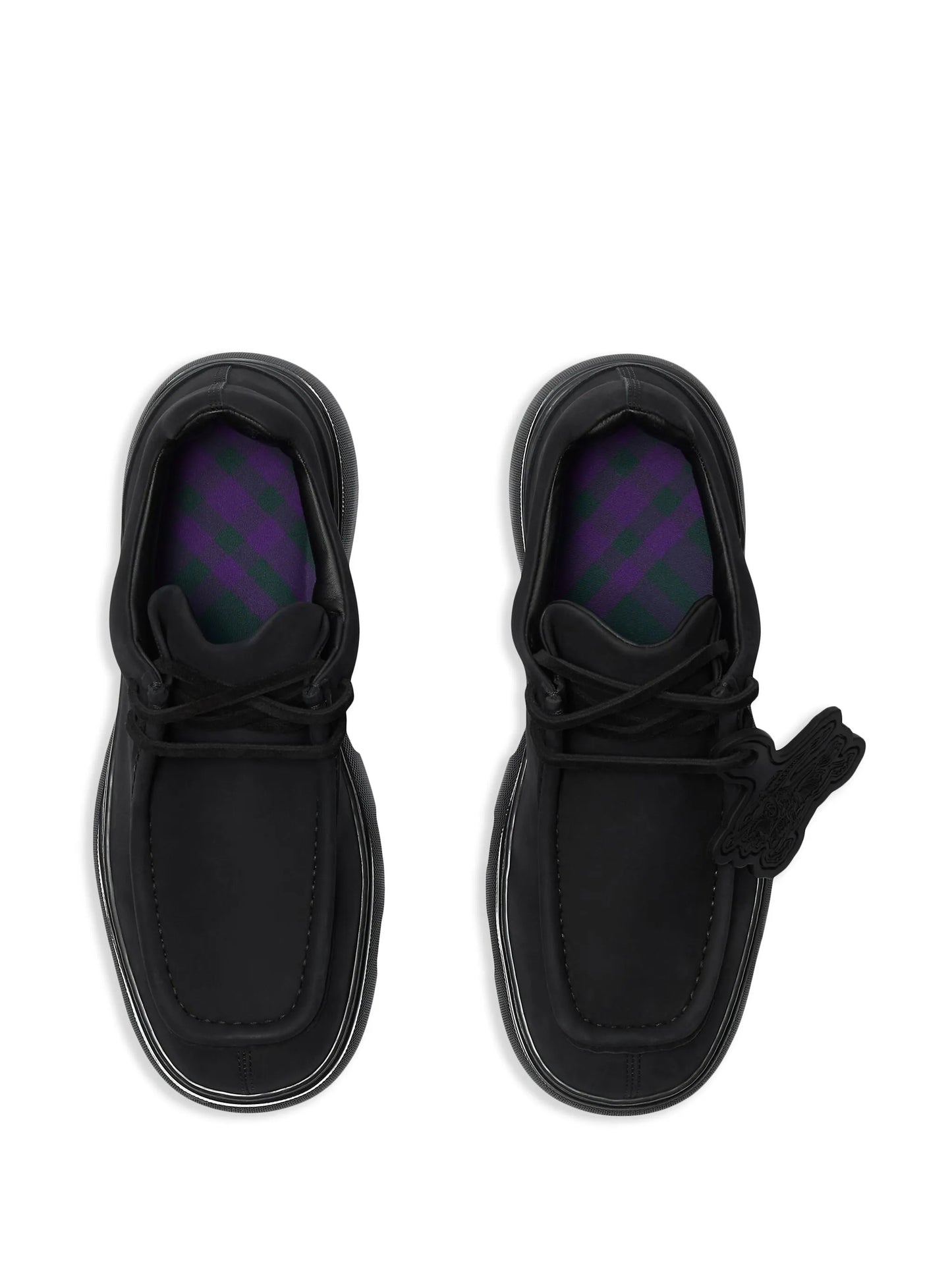 lace-up suede derby shoes