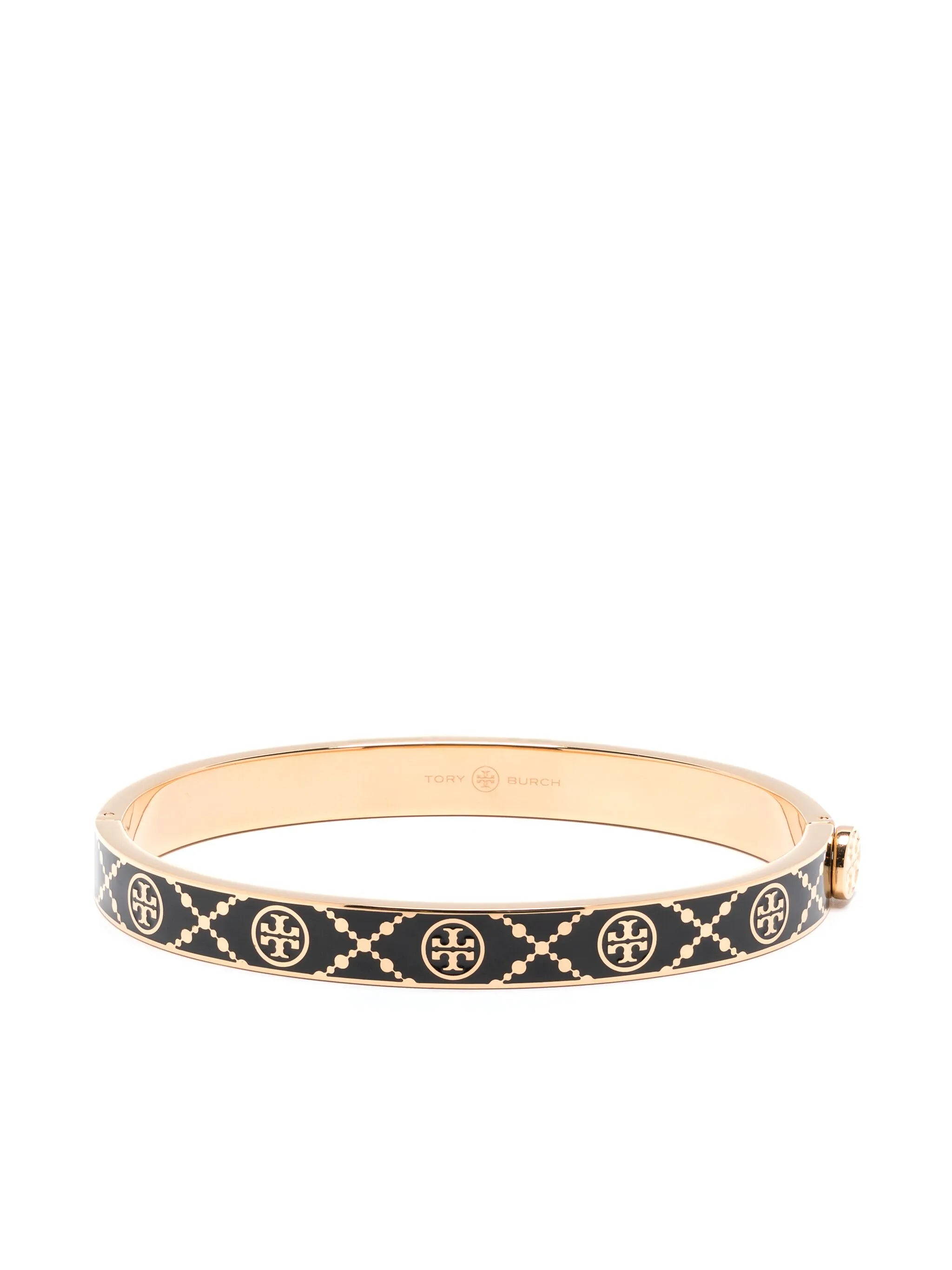 Miller enamelled-logo hinge bracelet