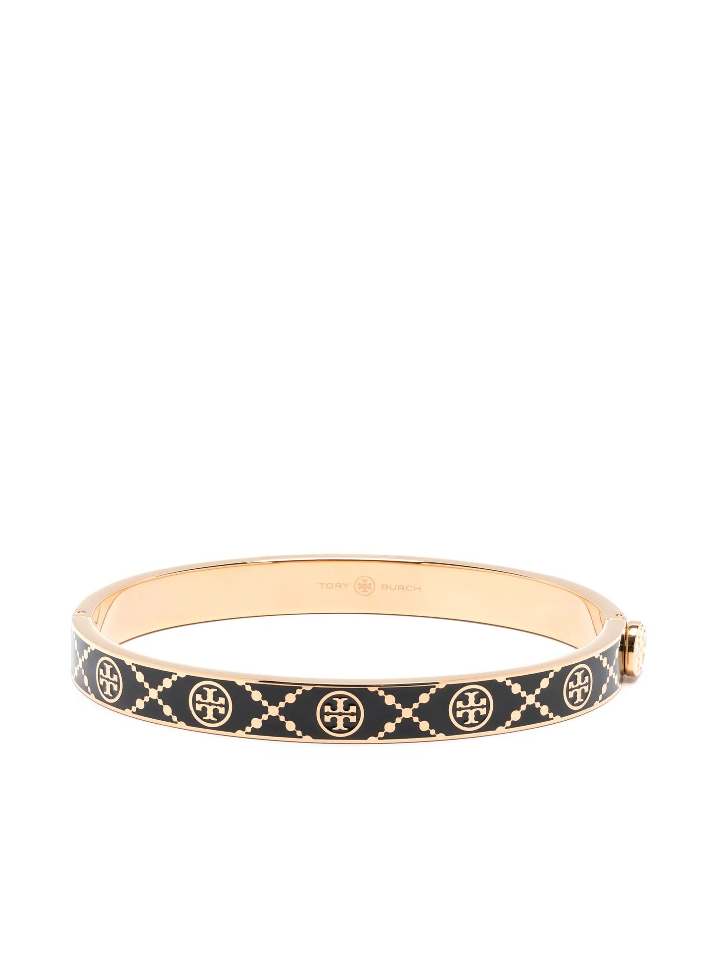 Miller enamelled-logo hinge bracelet