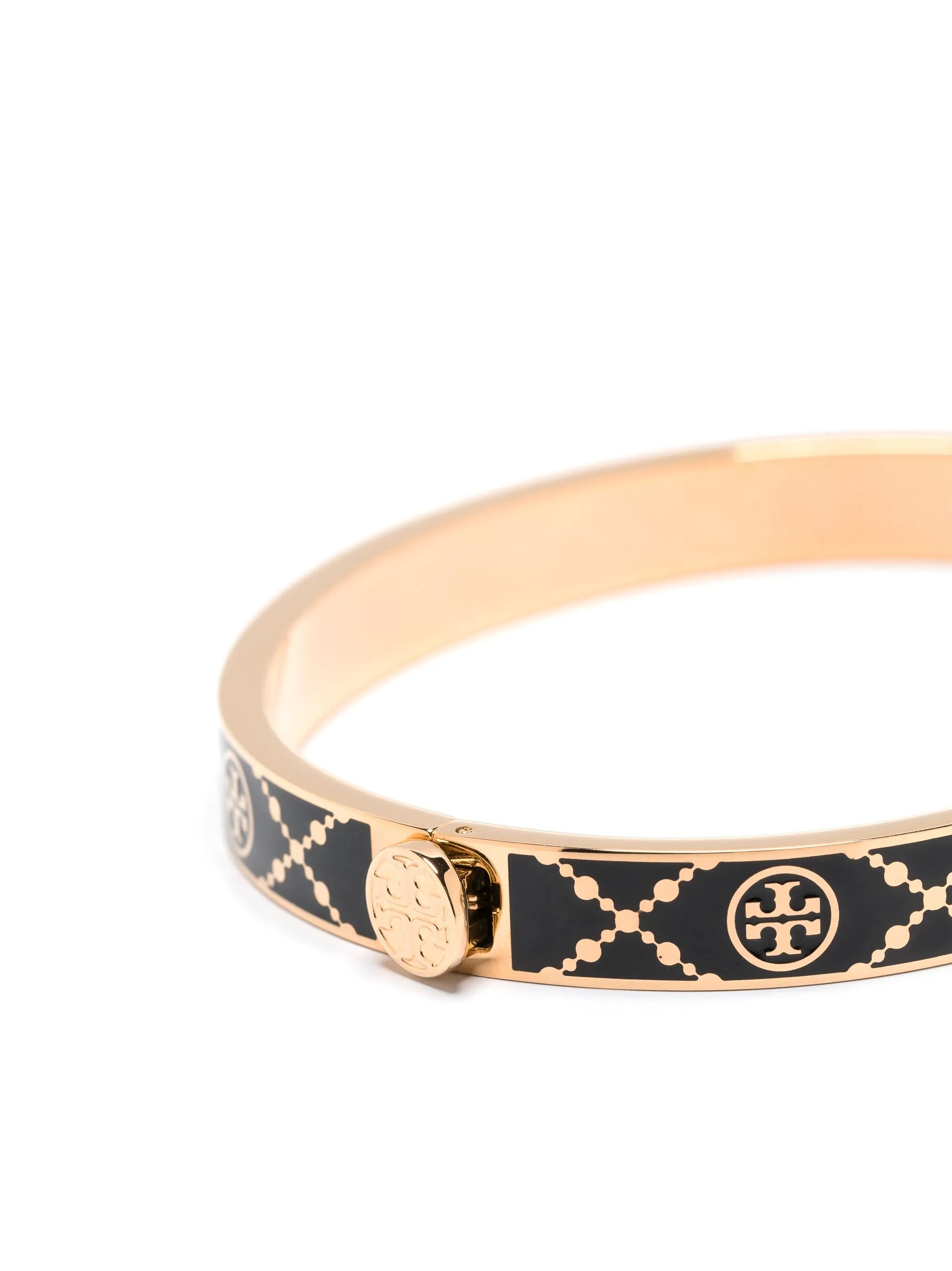 Miller enamelled-logo hinge bracelet