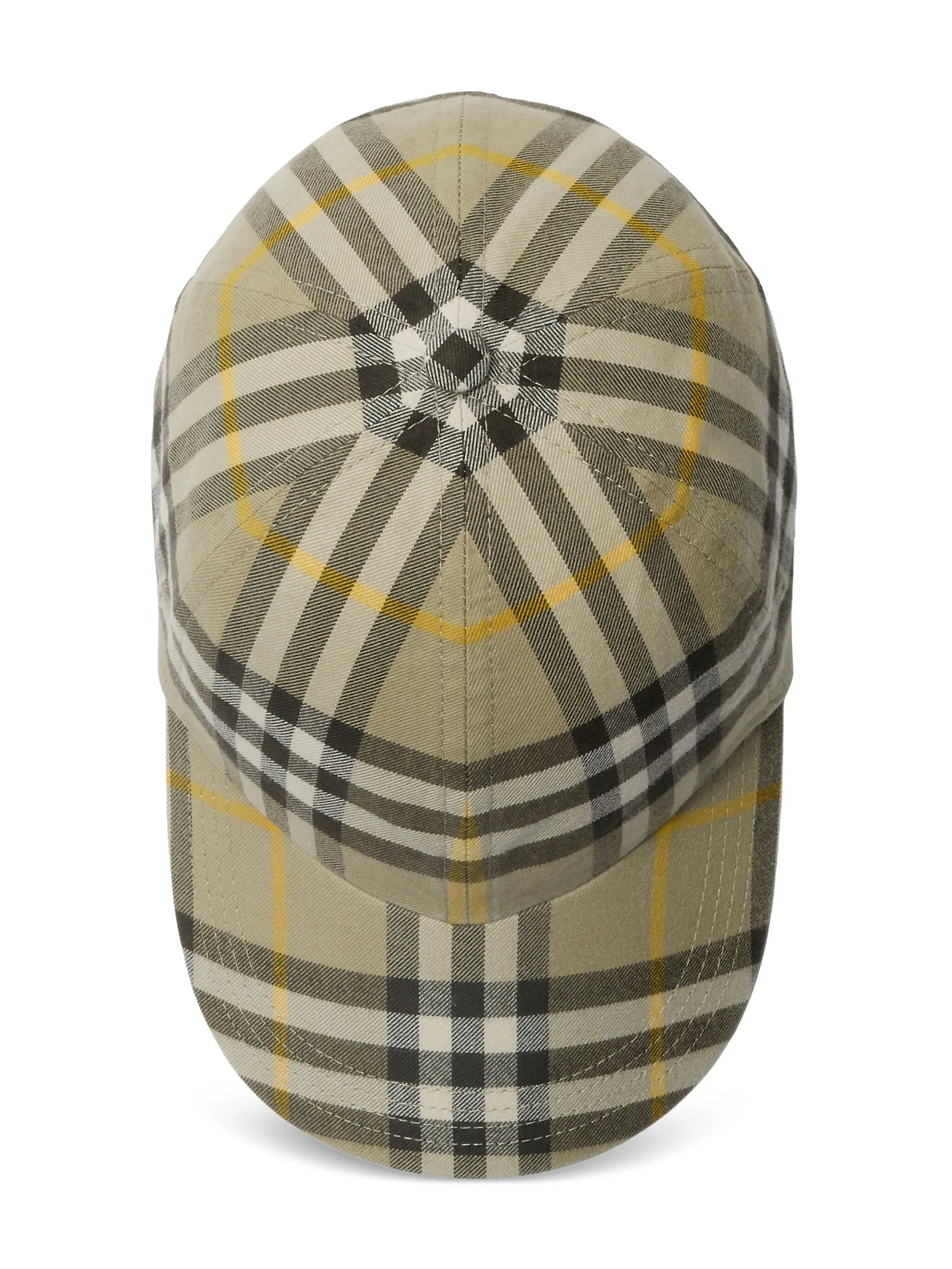 check-print baseball cap