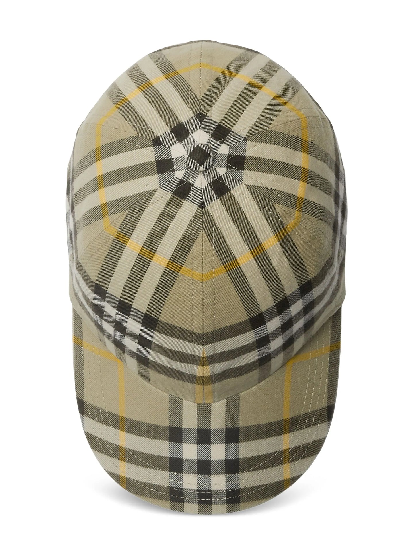 check-print baseball cap