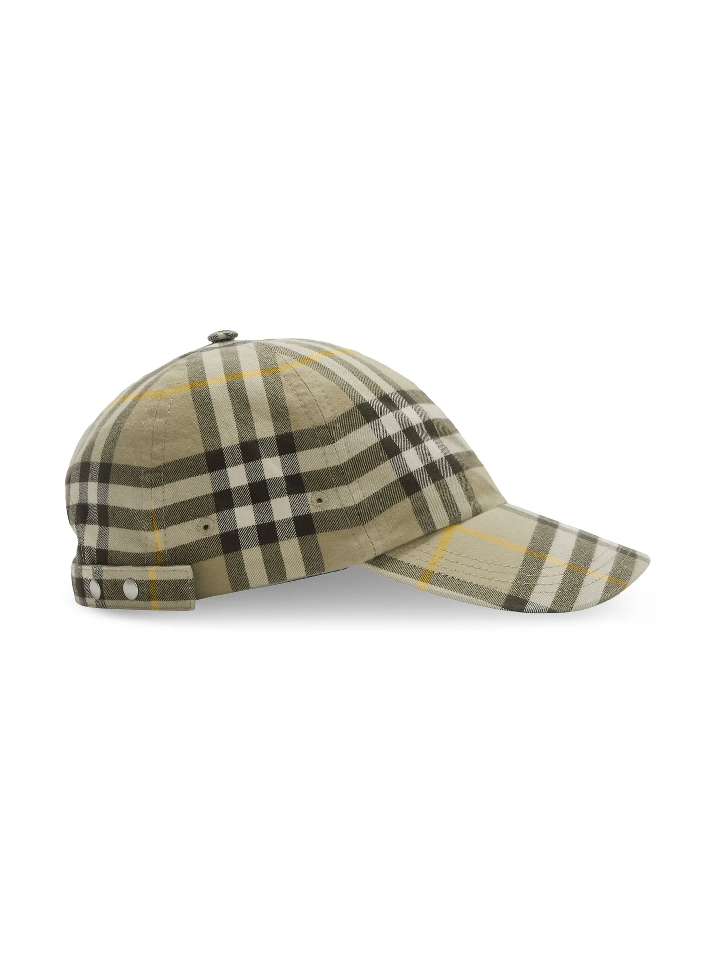 check-print baseball cap