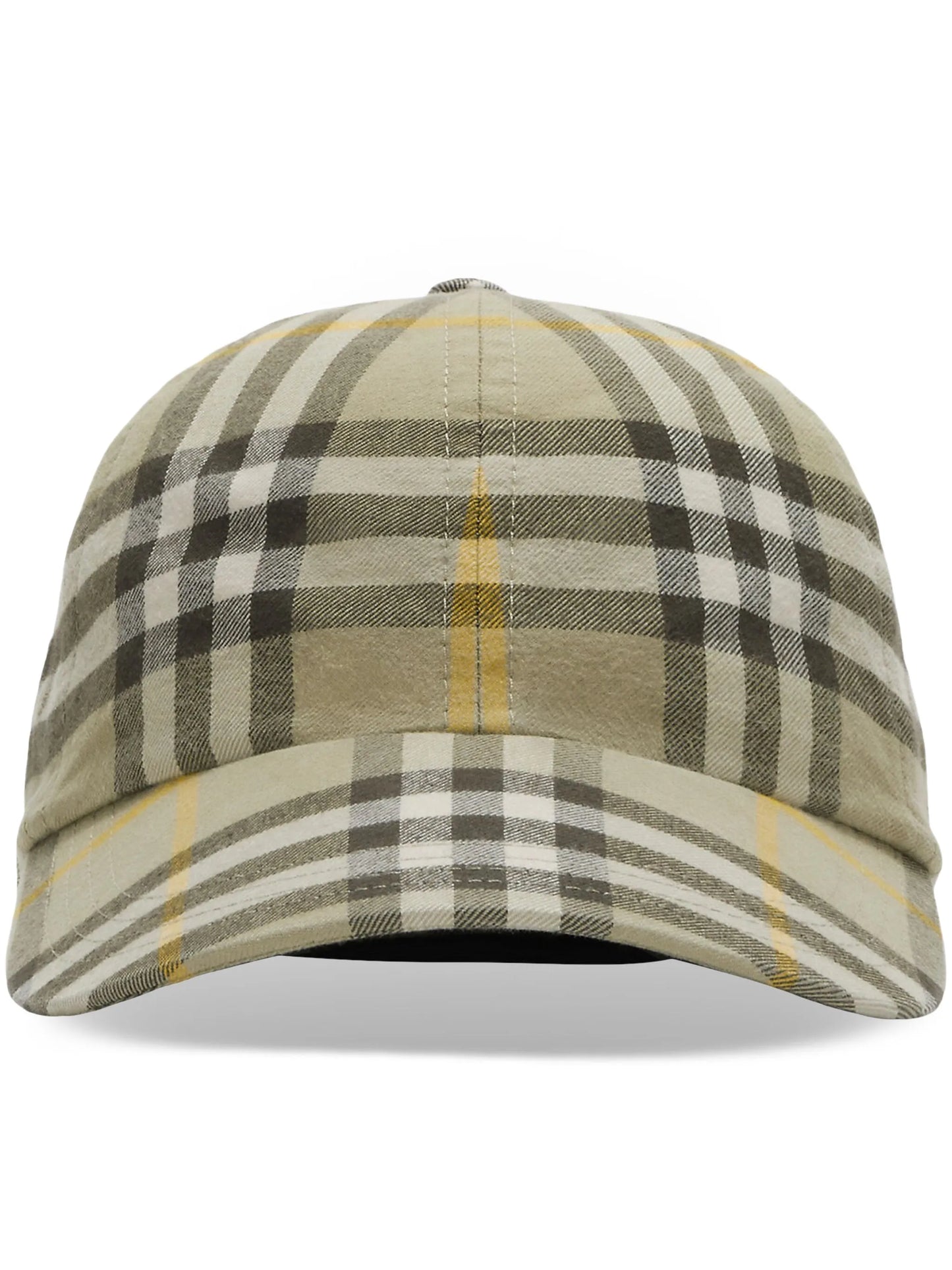 check-print baseball cap