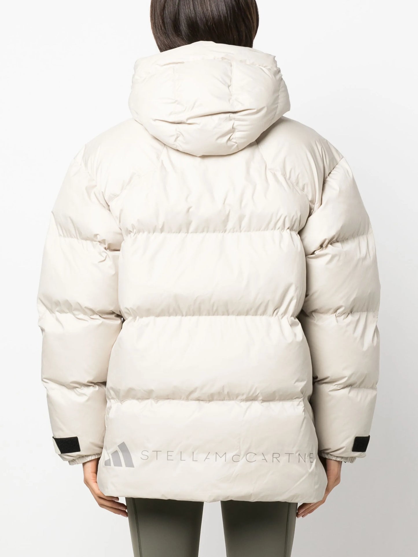logo-print puffer coat