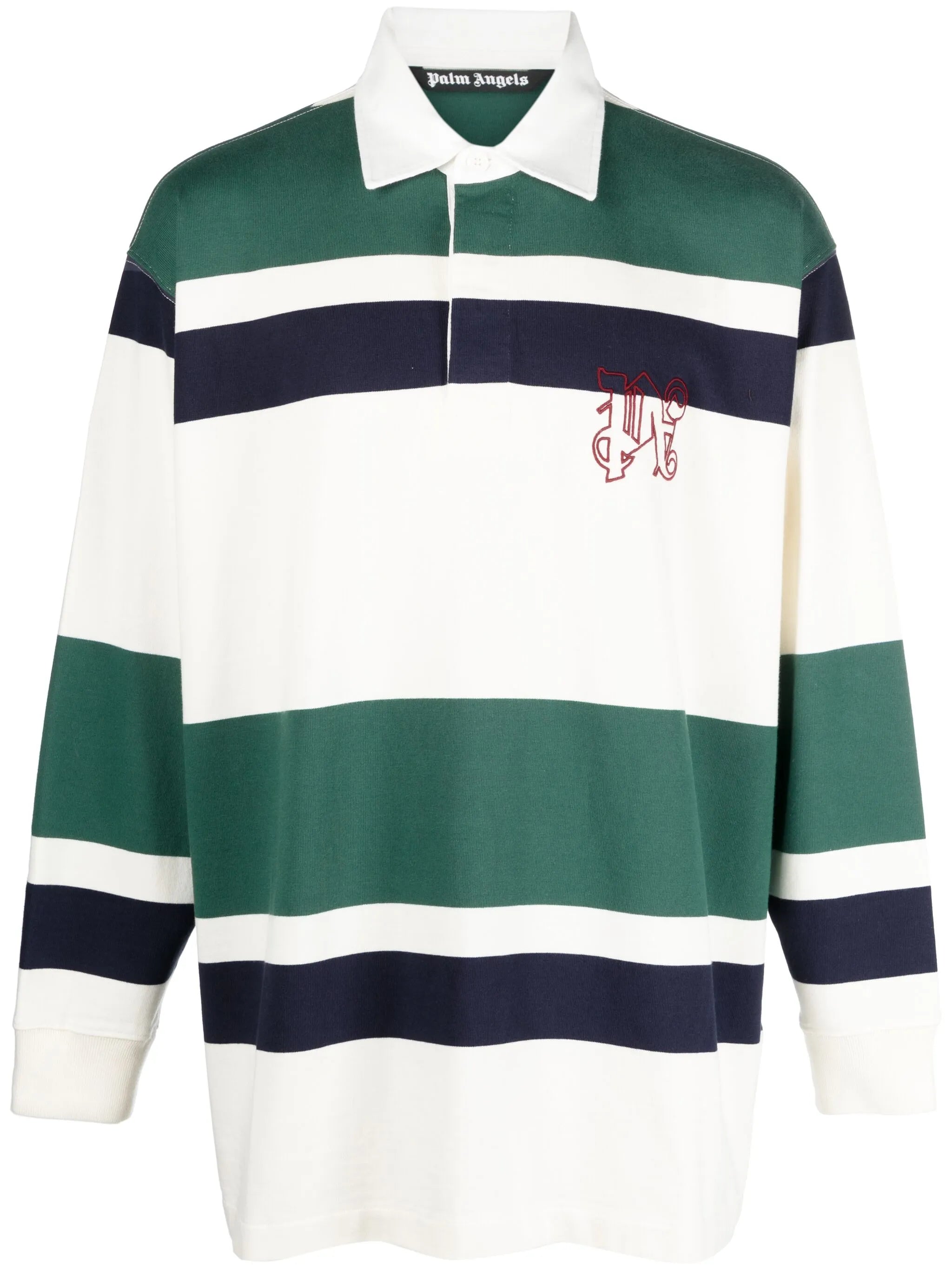striped cotton polo shirt