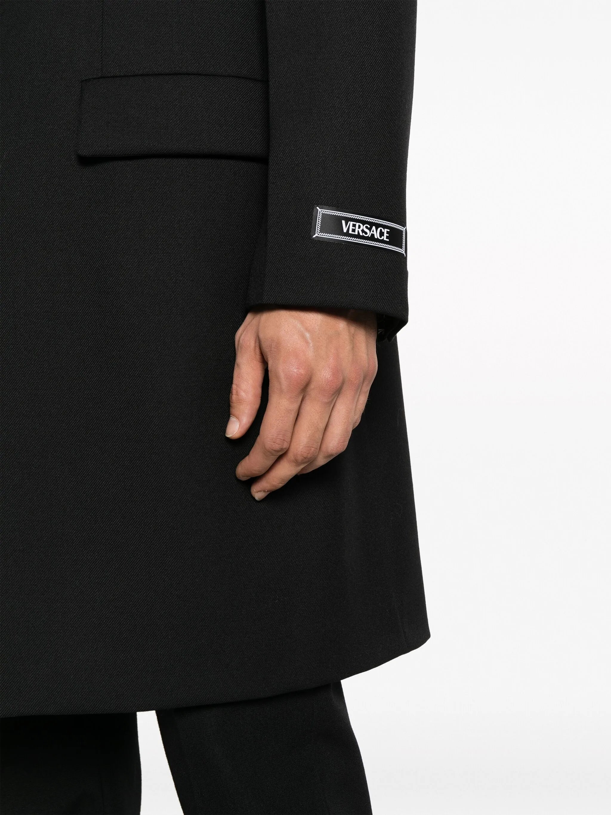 tailored virgin-wool coat