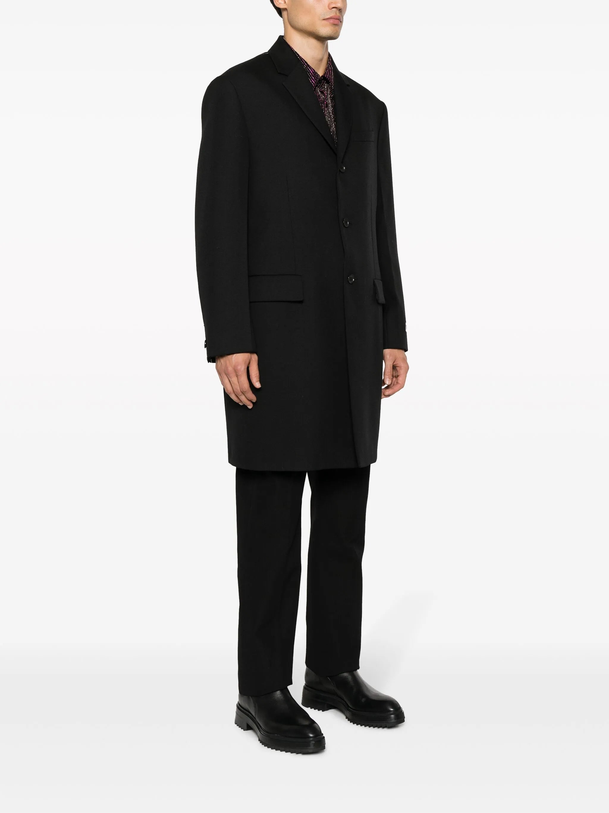 tailored virgin-wool coat
