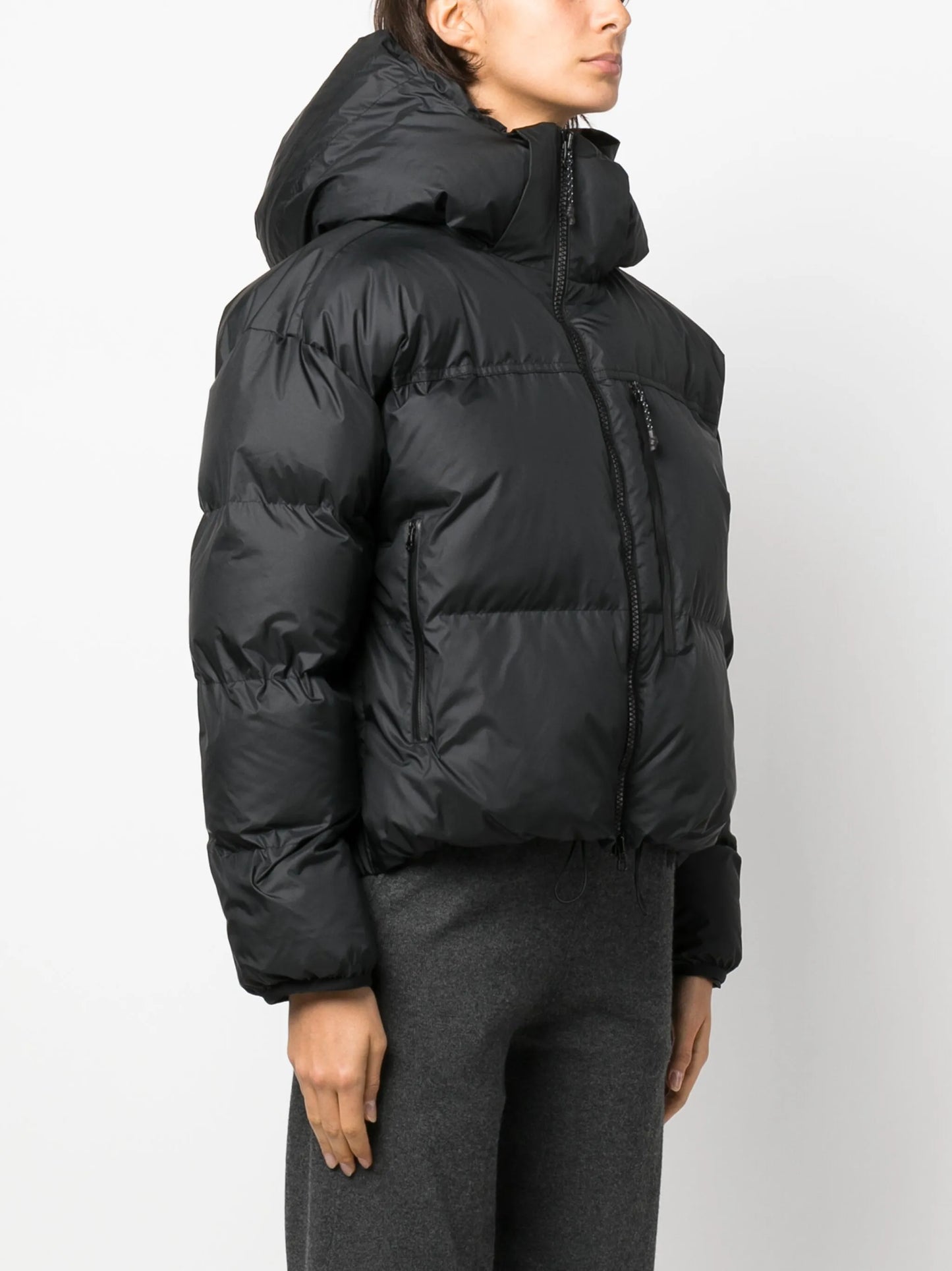 logo-patch puffer jacket