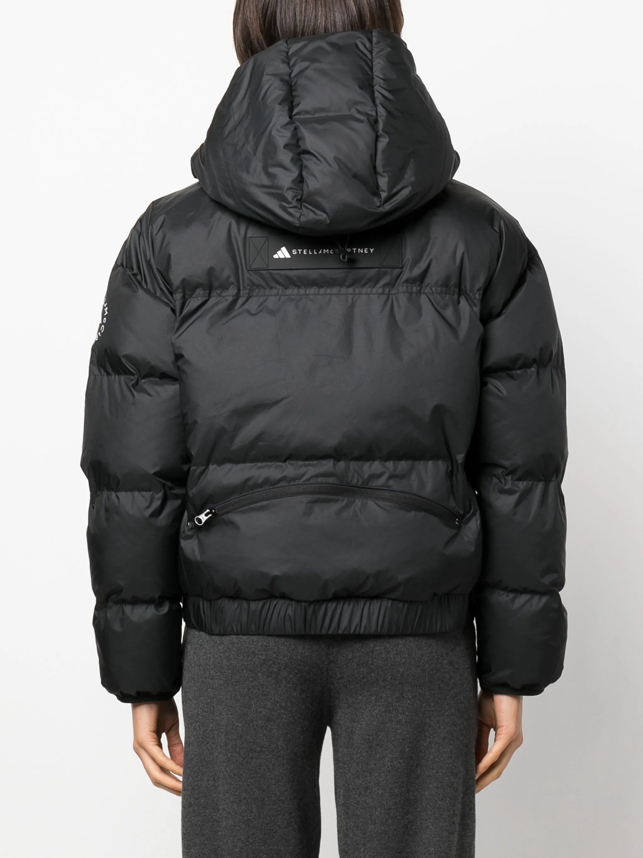 logo-patch puffer jacket