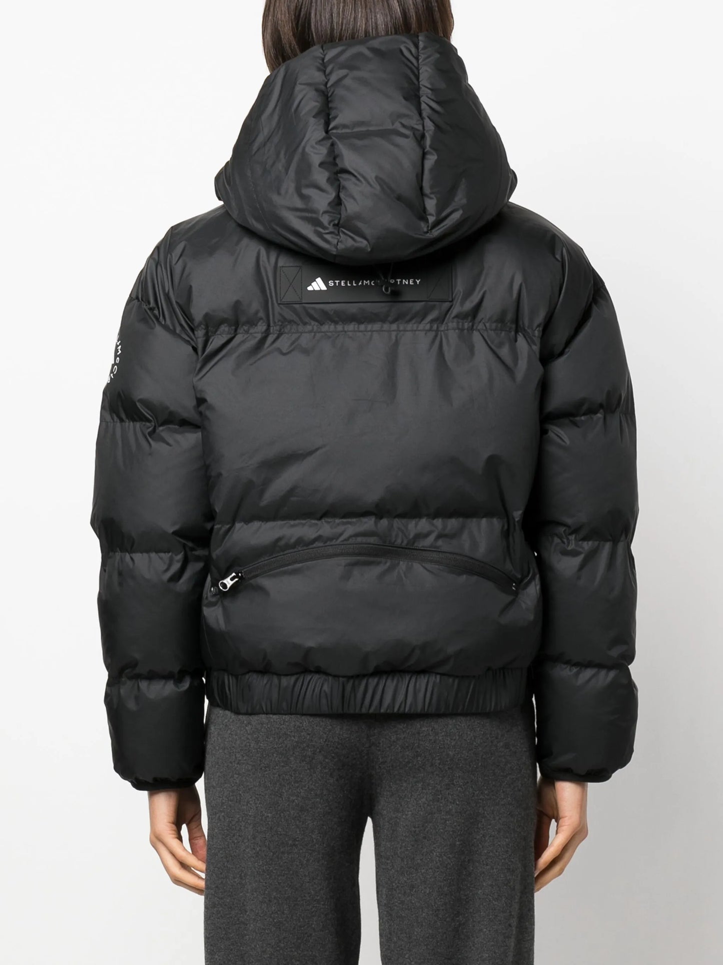 logo-patch puffer jacket