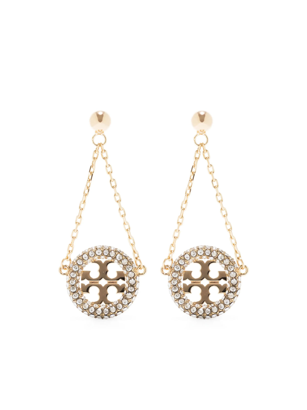 Miller pavé drop earrings