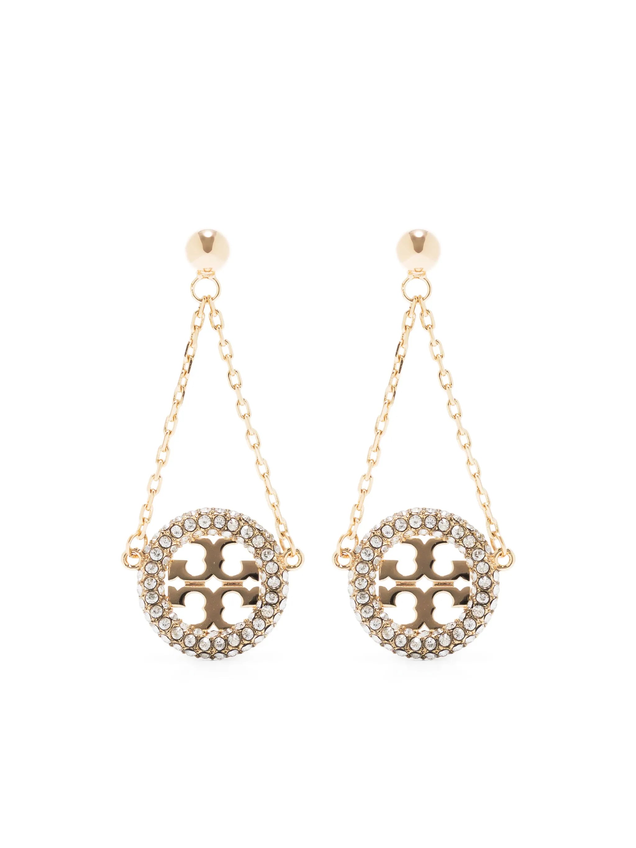 Miller pavé drop earrings