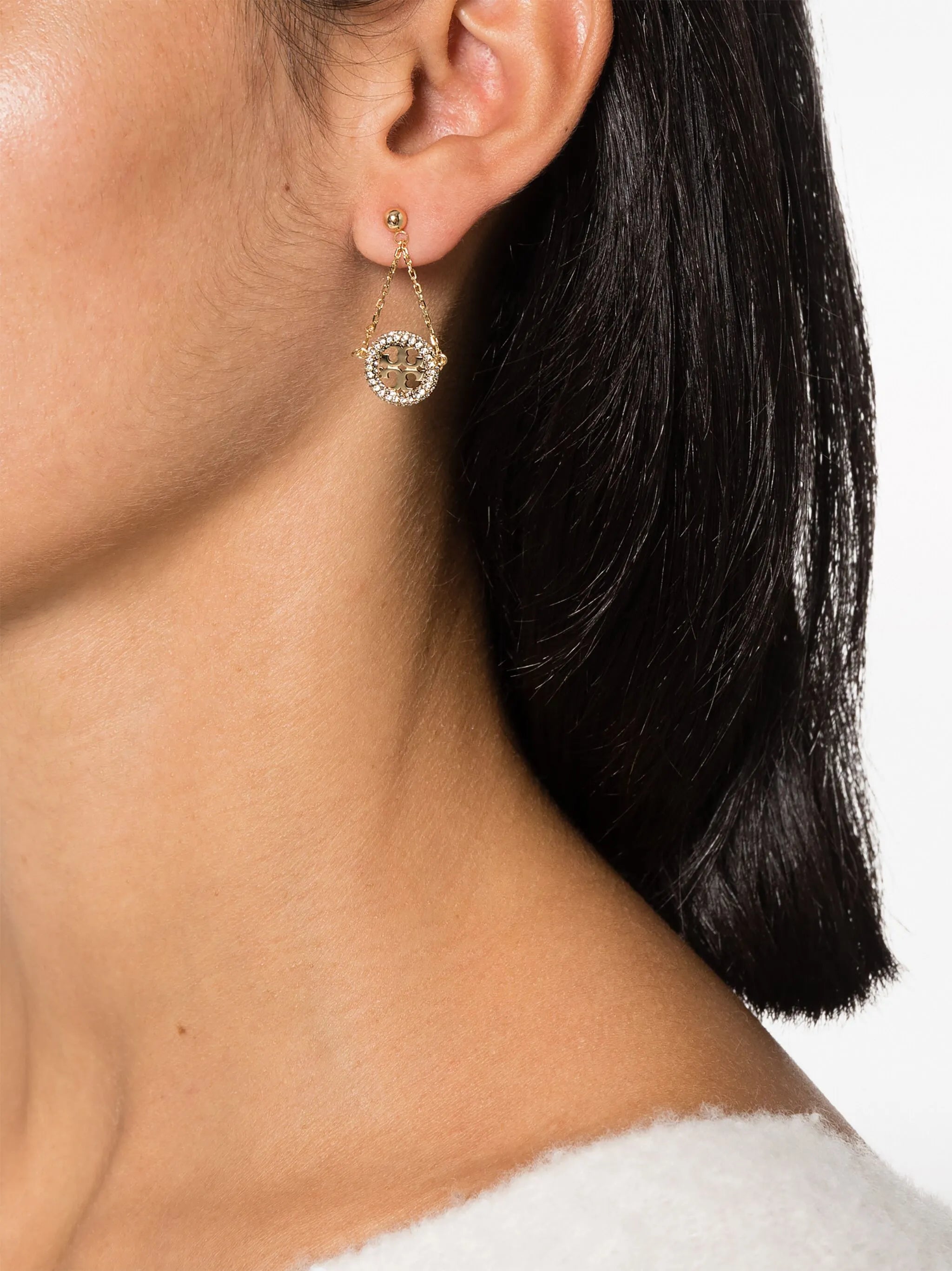 Miller pavé drop earrings