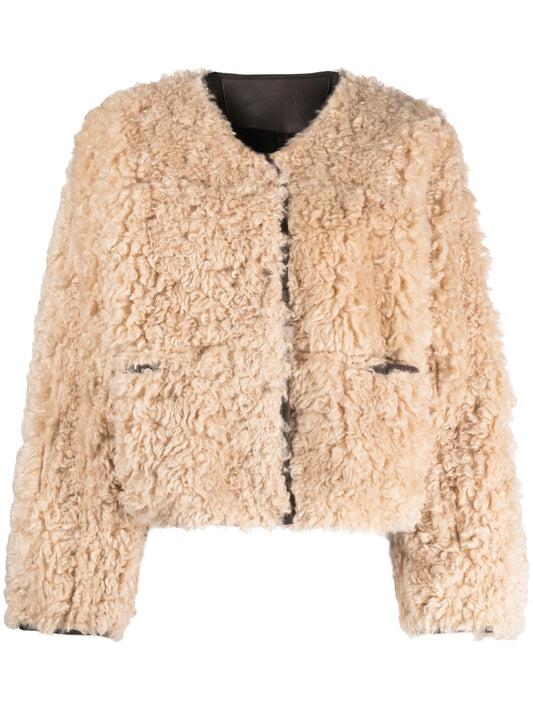 Charmaine reversible faux-shearling jacket