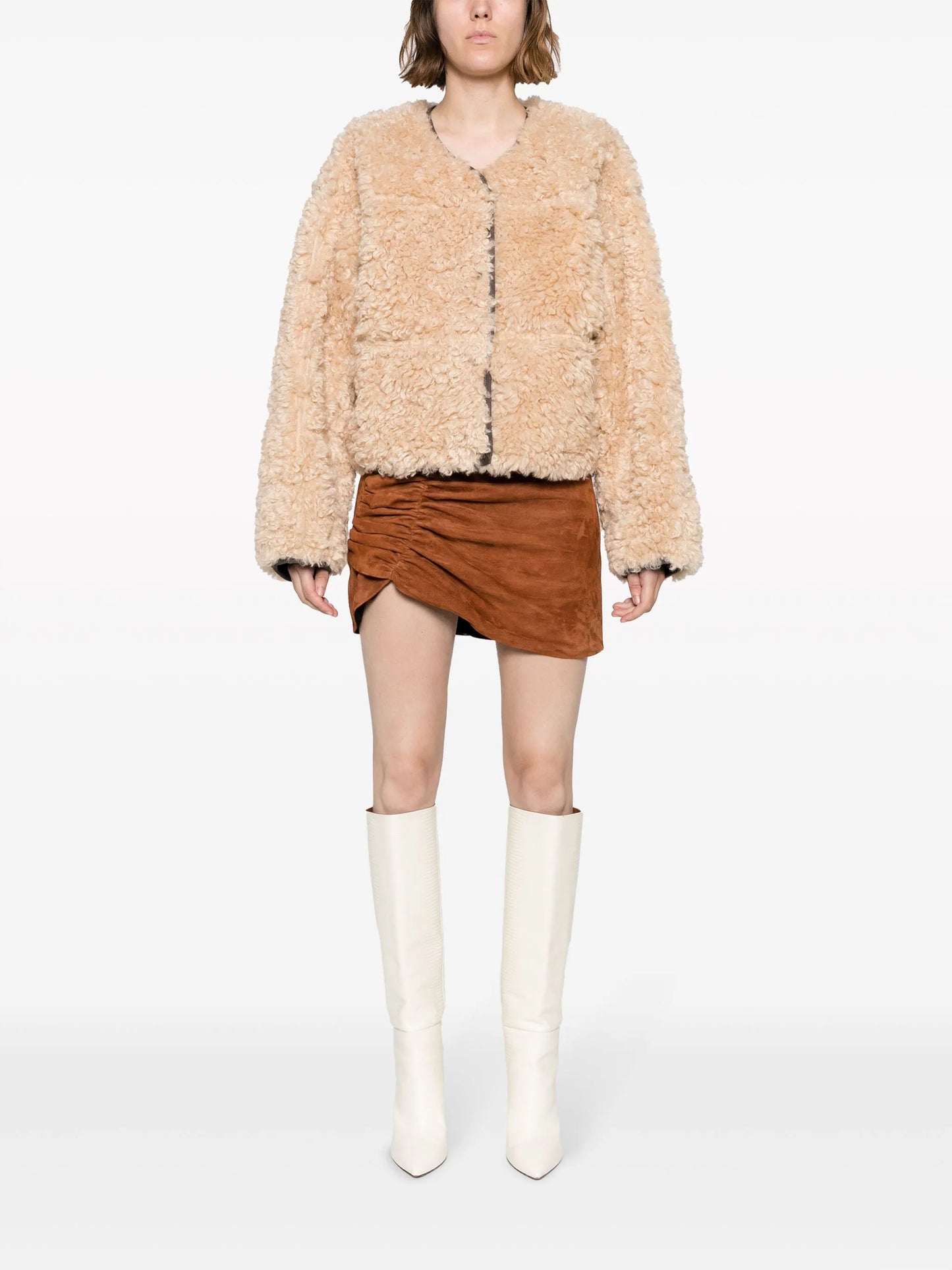 Charmaine reversible faux-shearling jacket