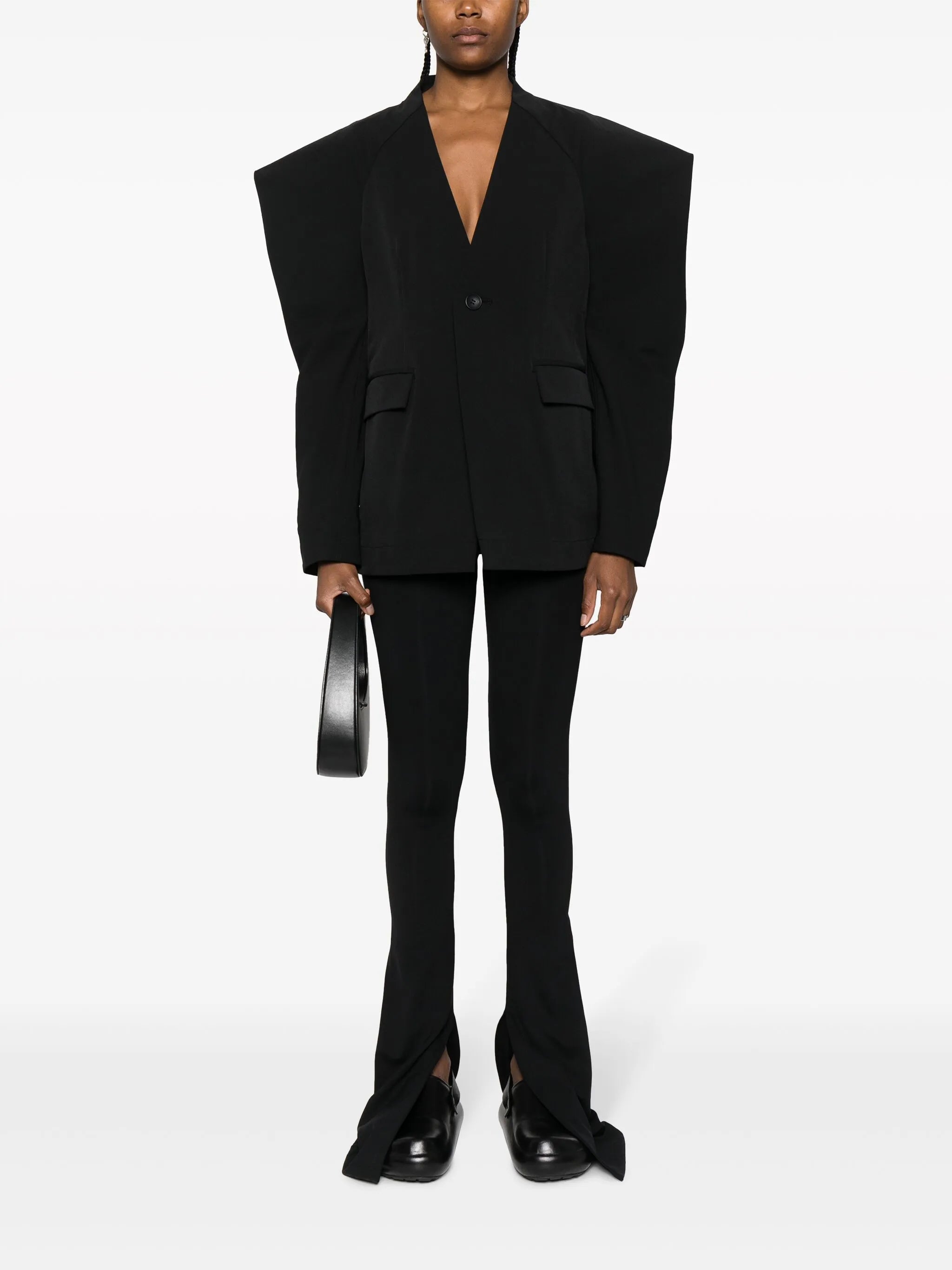 Canopy 3D-shoulder blazer jacket