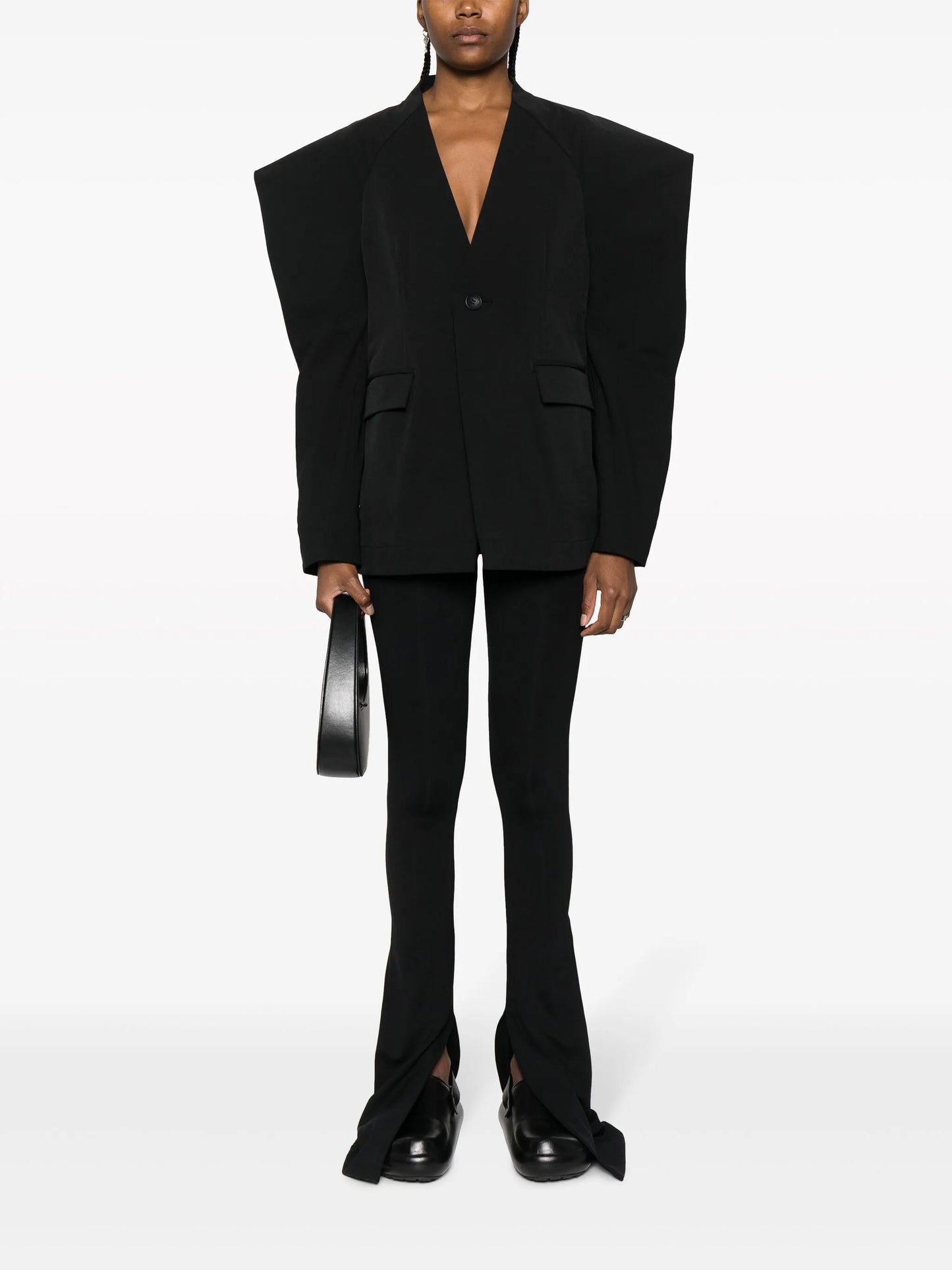 Canopy 3D-shoulder blazer jacket