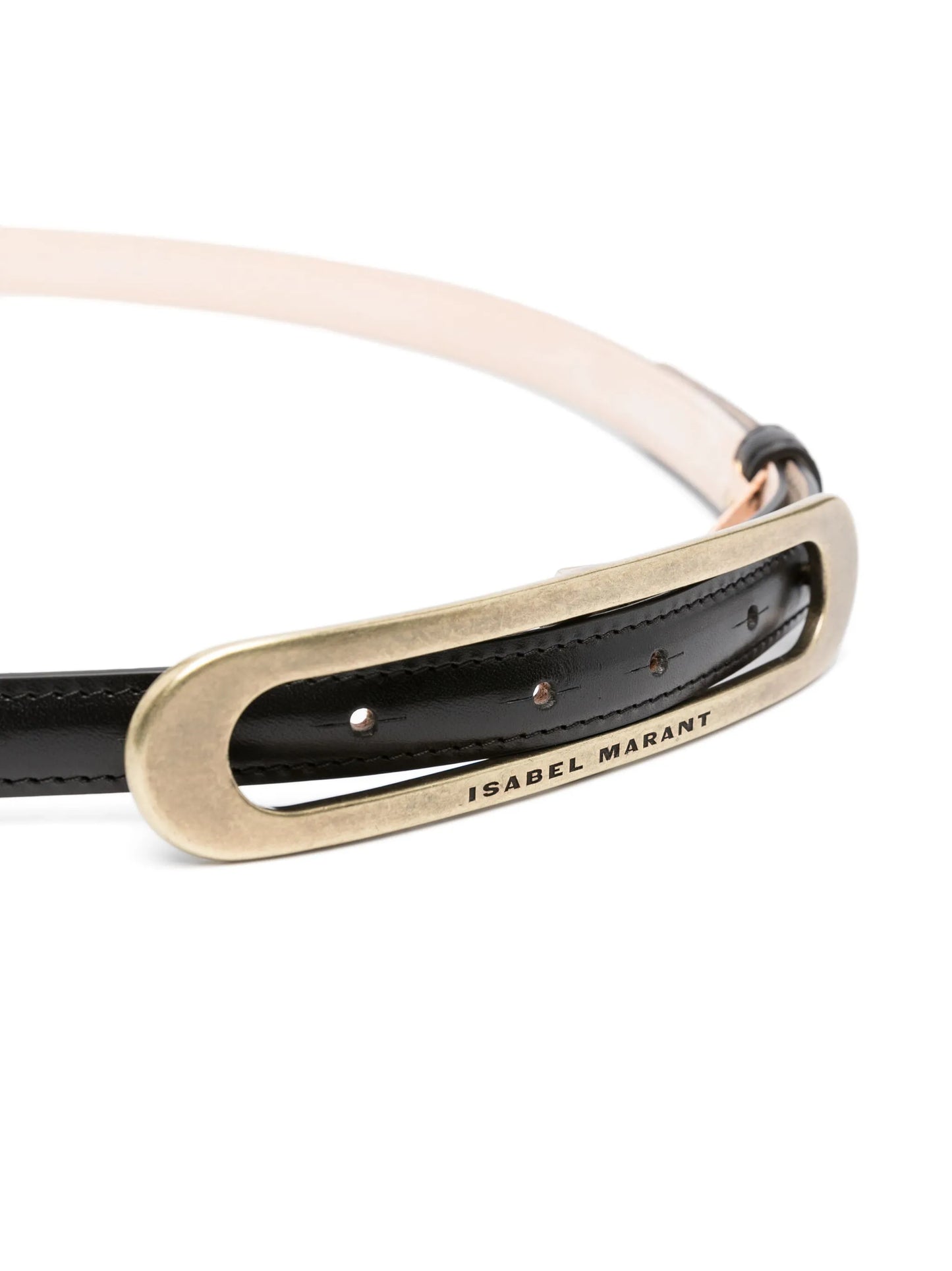 Leyden leather belt