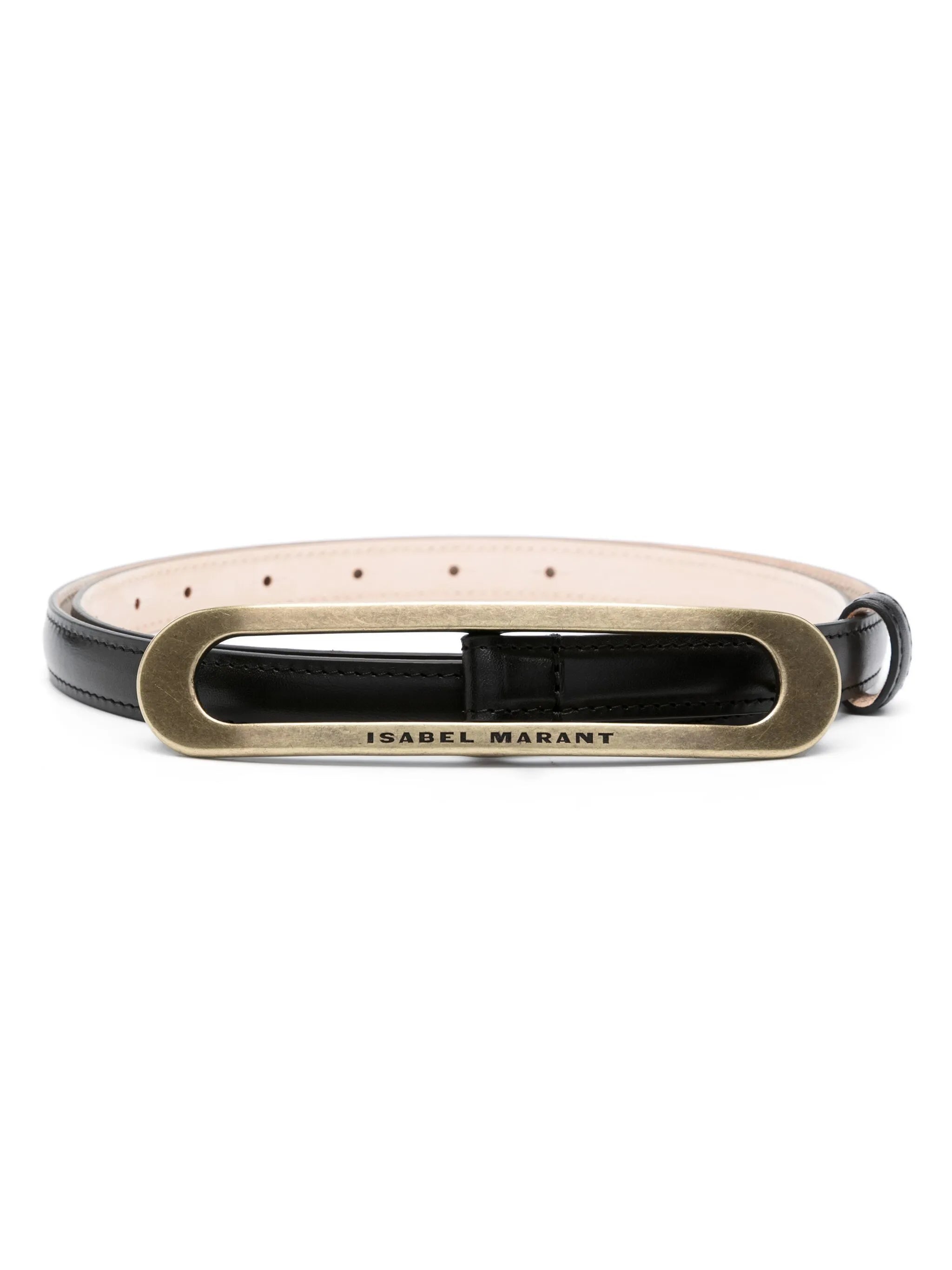 Leyden leather belt