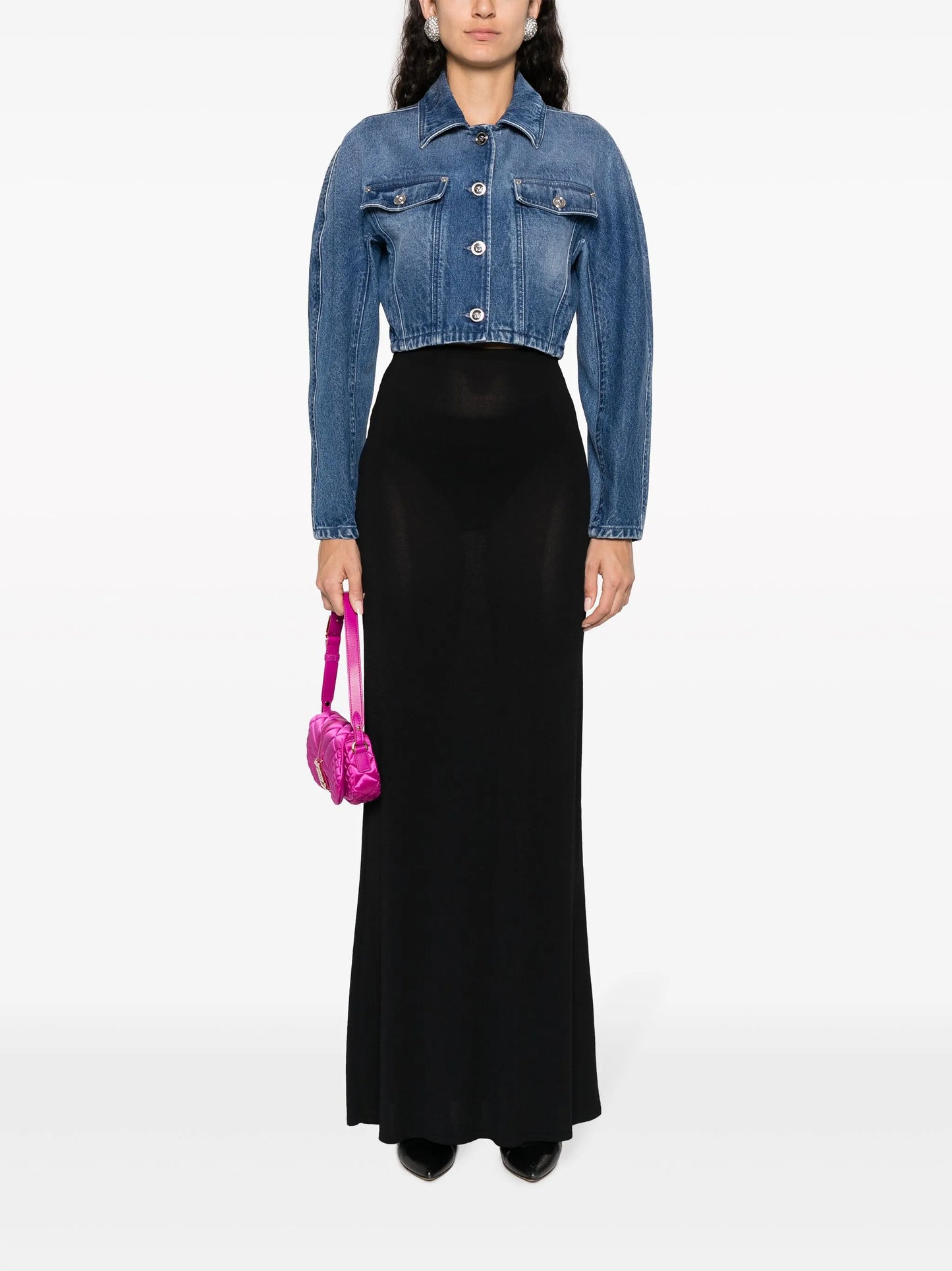 cropped denim jacket