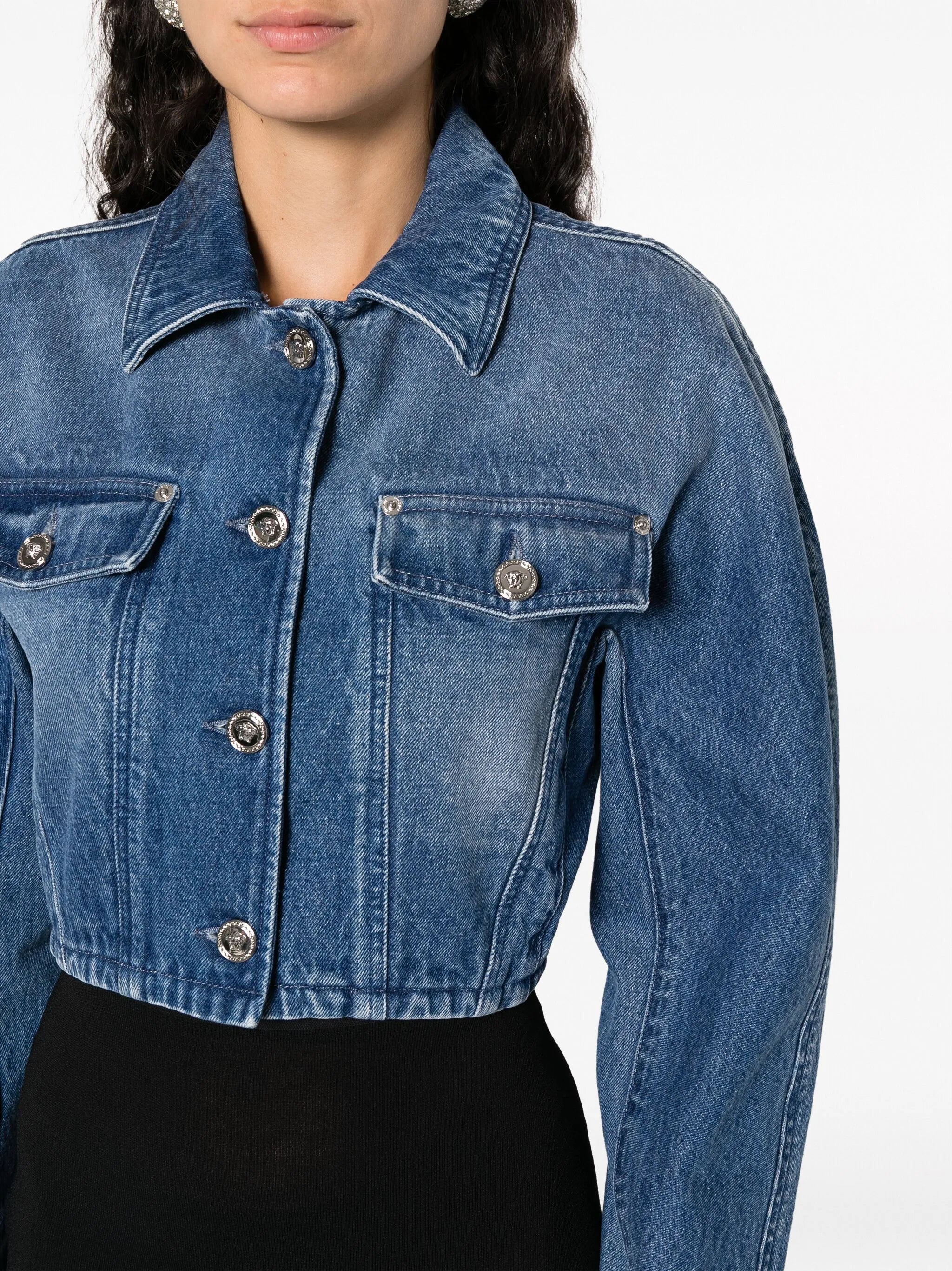 cropped denim jacket