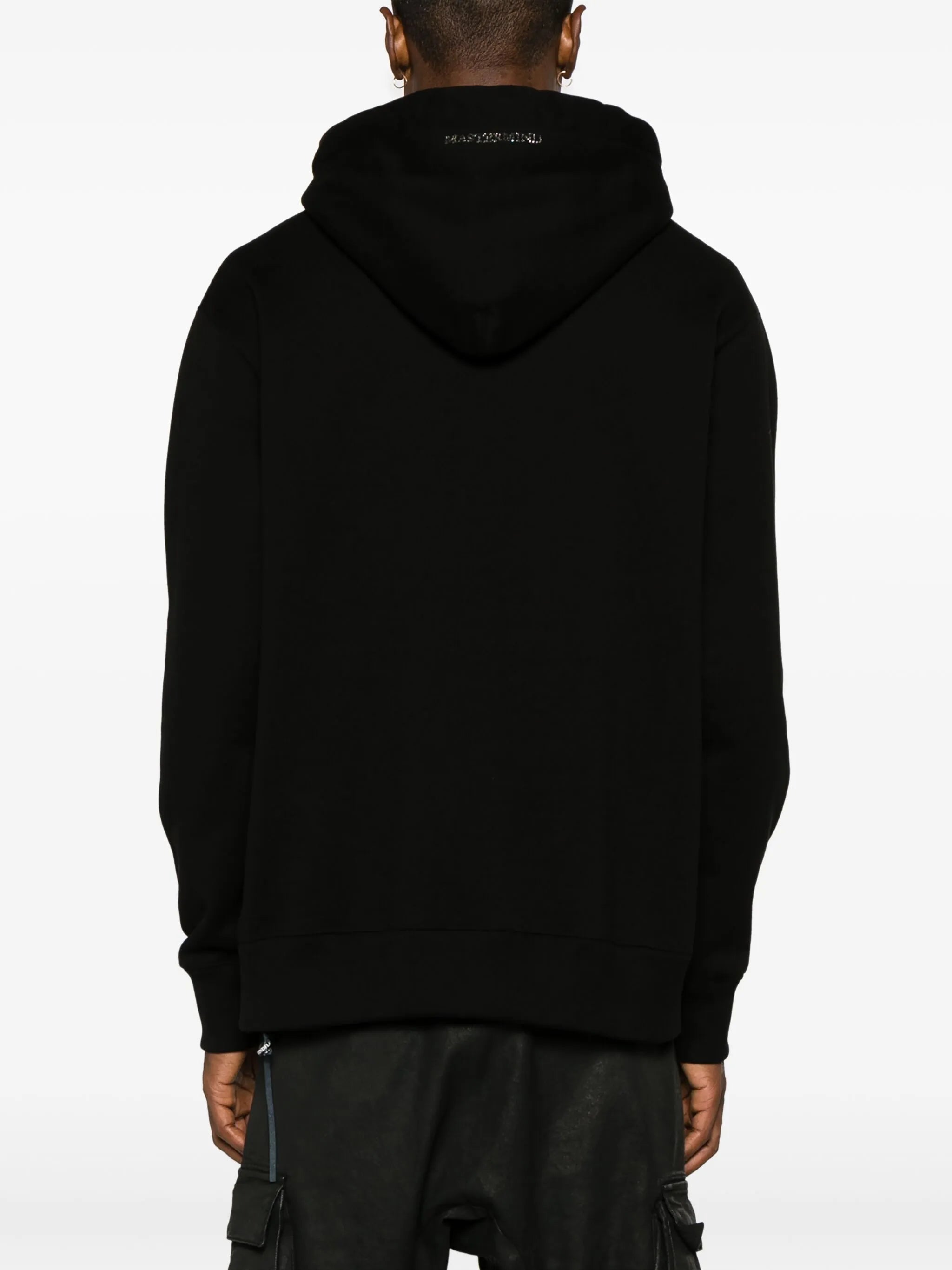 rhinestone-embellished cotton hoodie