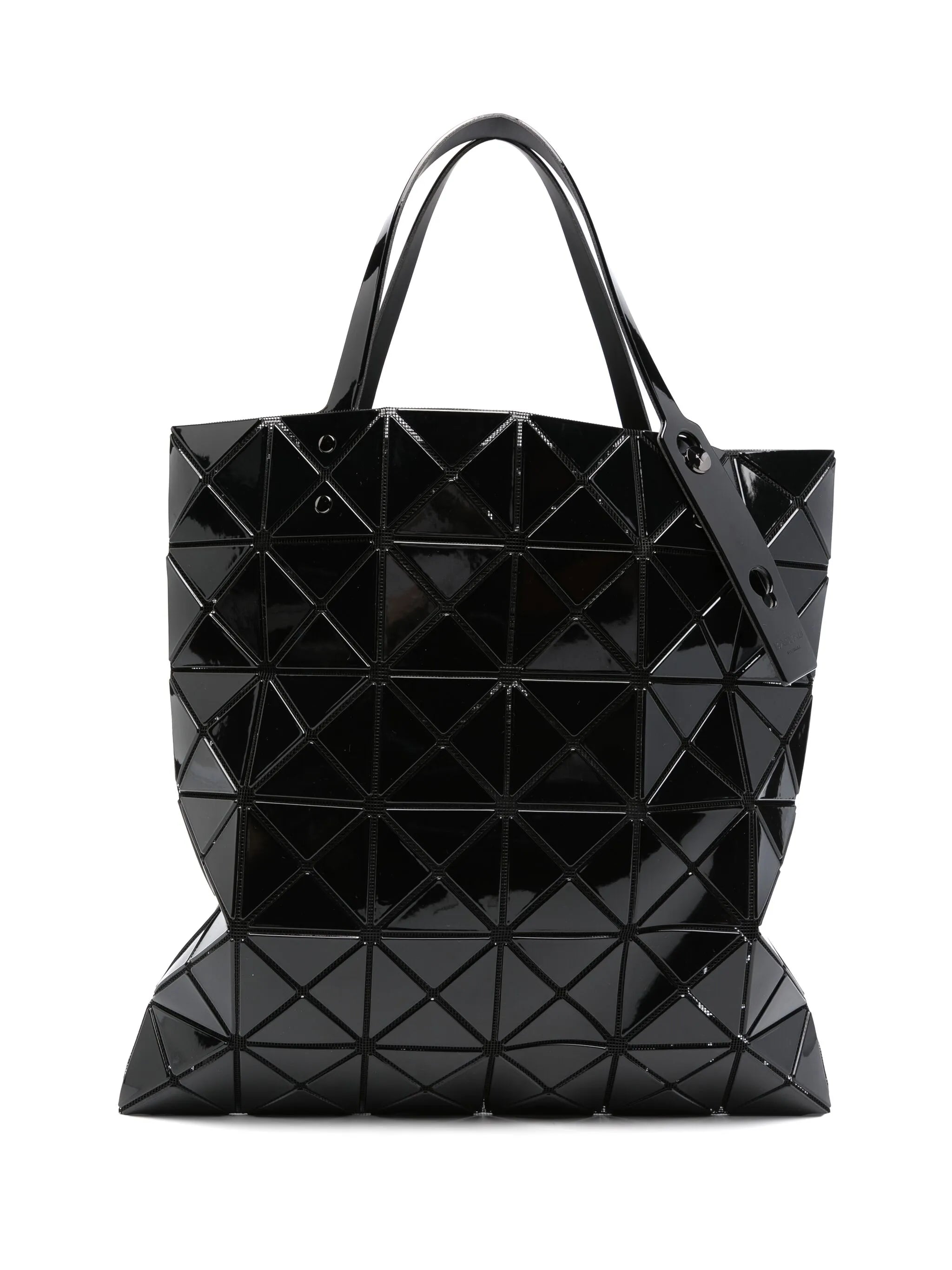 Lucent geometric-pattern shoulder bag