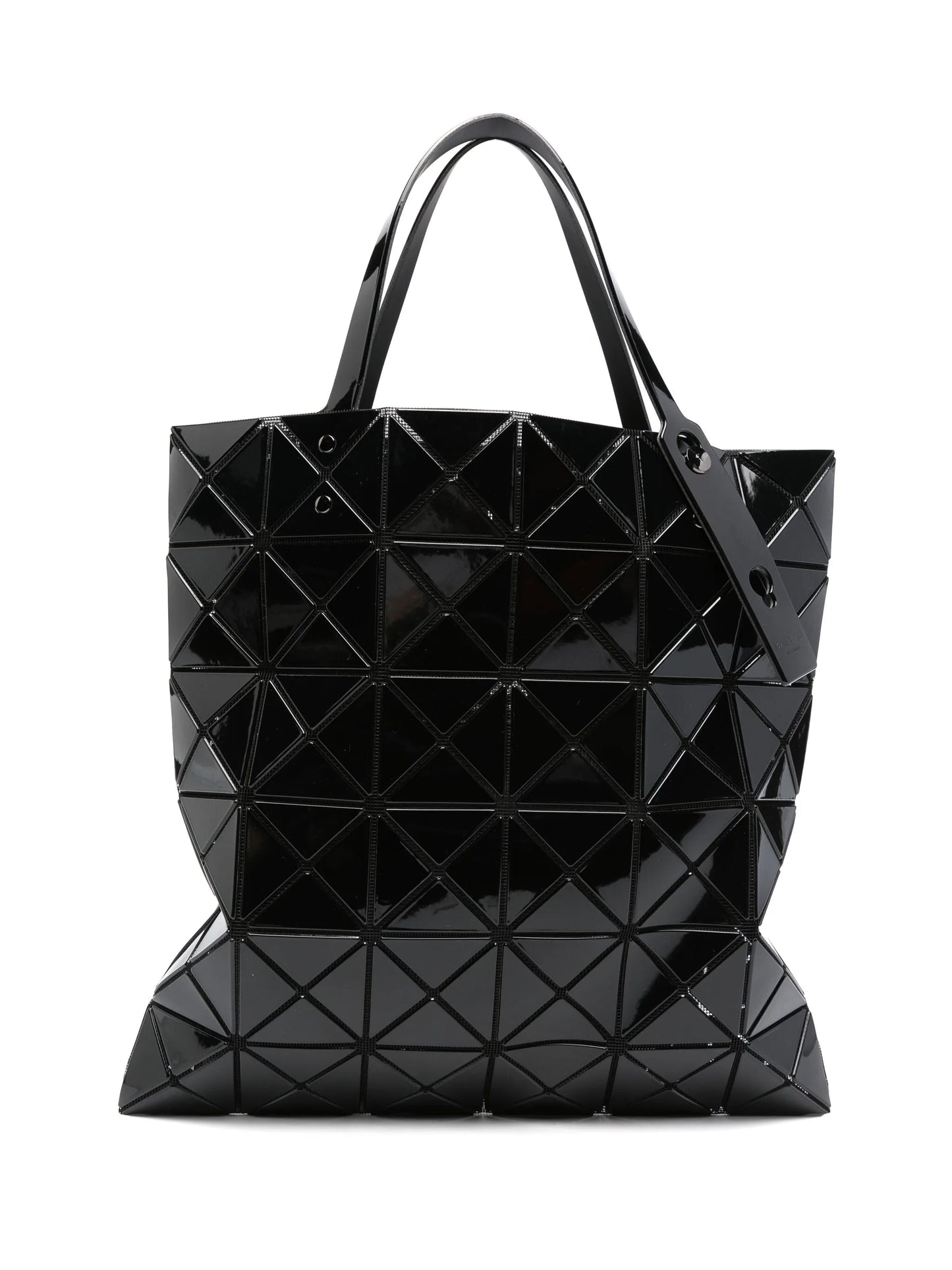 Lucent geometric-pattern shoulder bag
