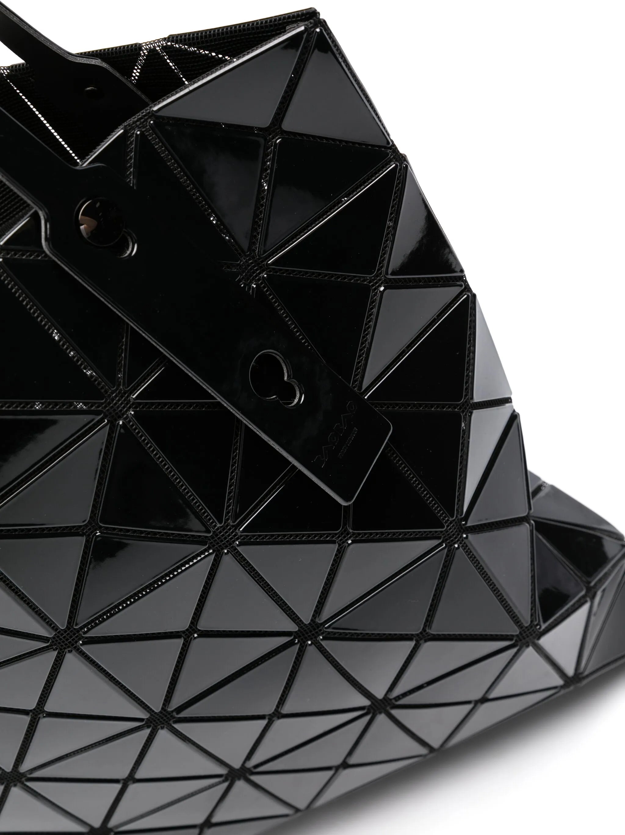 Lucent geometric-pattern shoulder bag