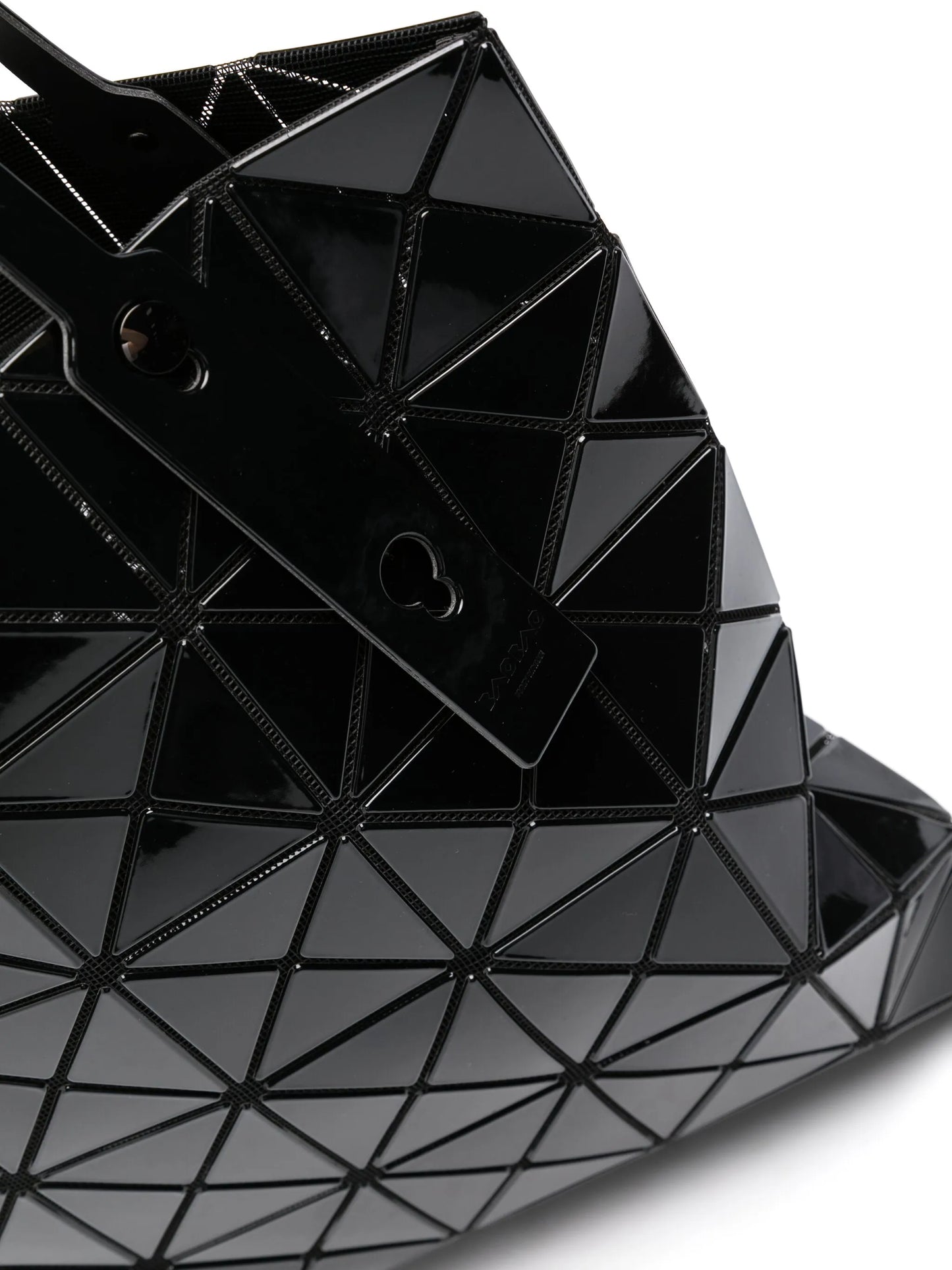 Lucent geometric-pattern shoulder bag