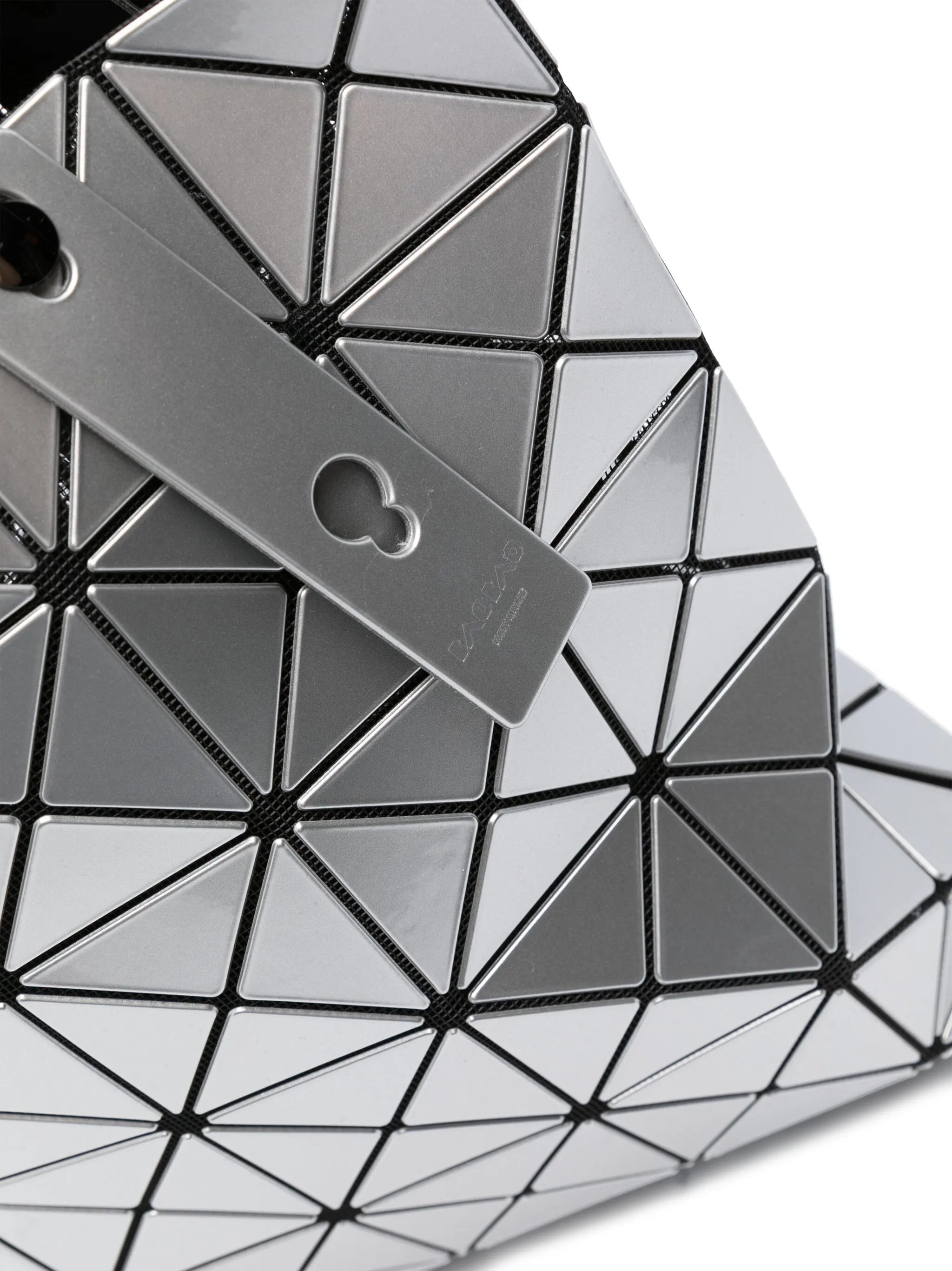 Lucent geometric-pattern shoulder bag