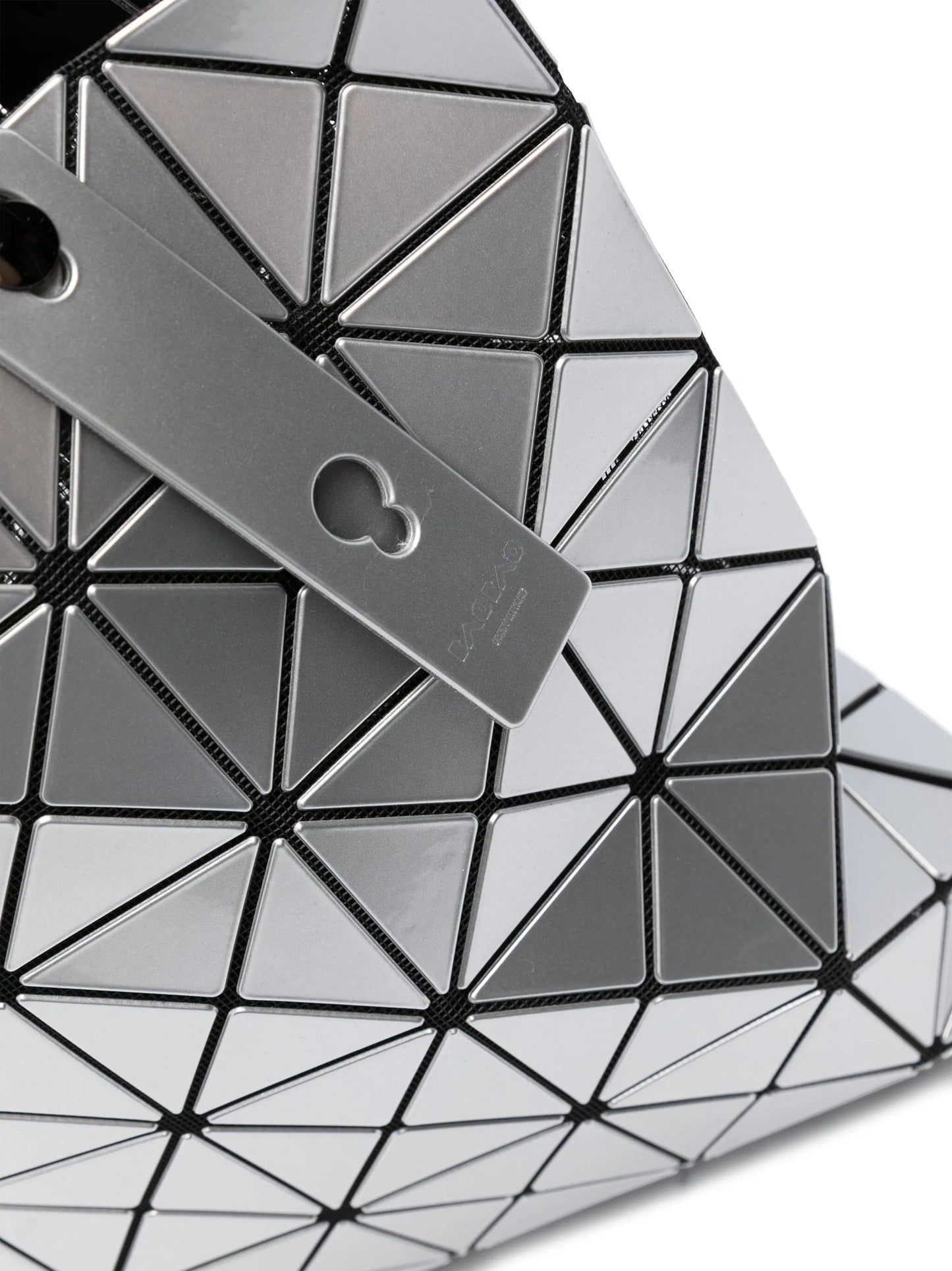 Lucent geometric-pattern shoulder bag