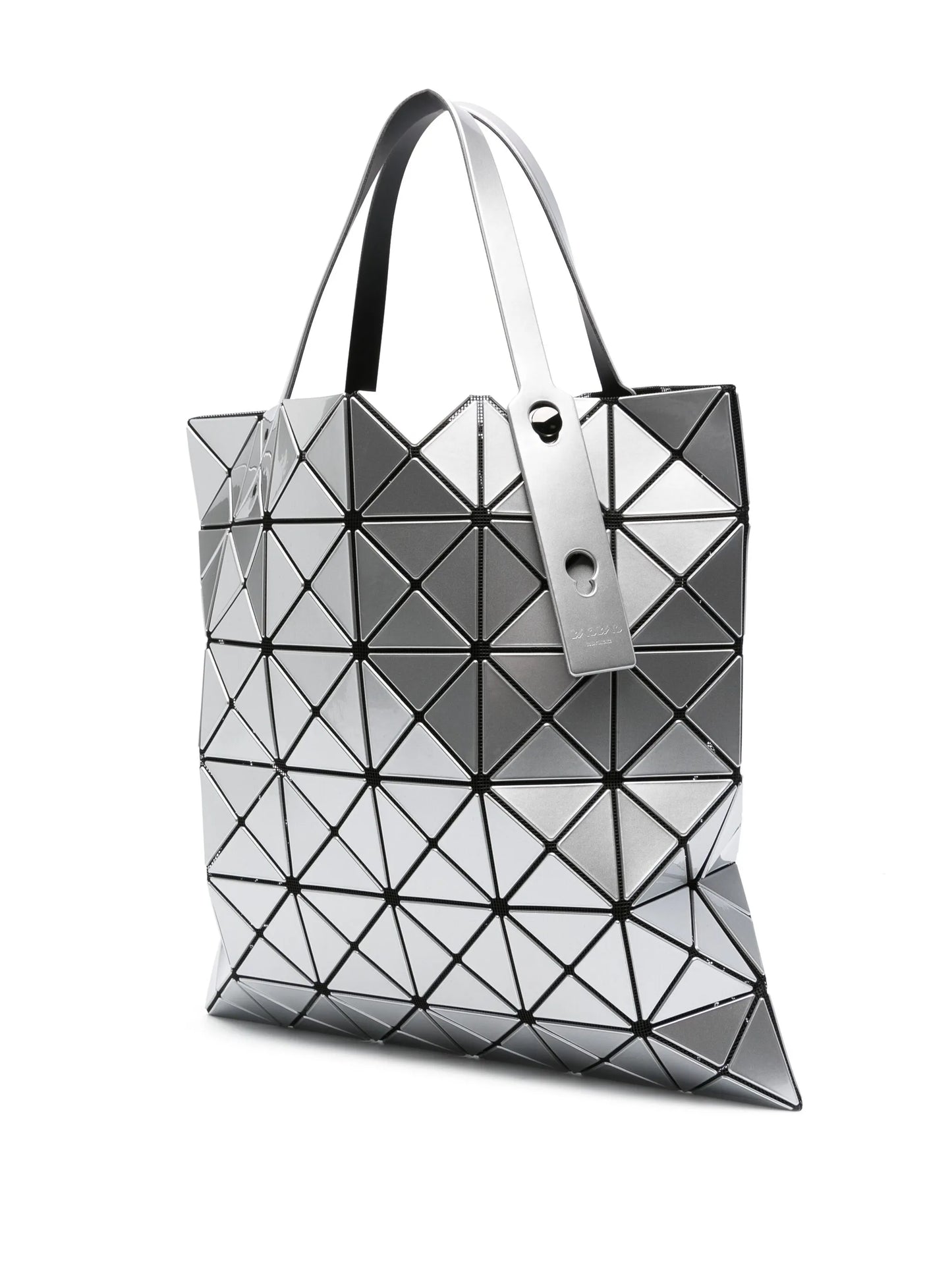 Lucent geometric-pattern shoulder bag