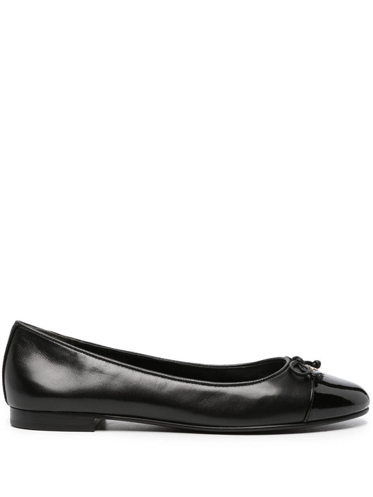 cap-toe ballet flats
