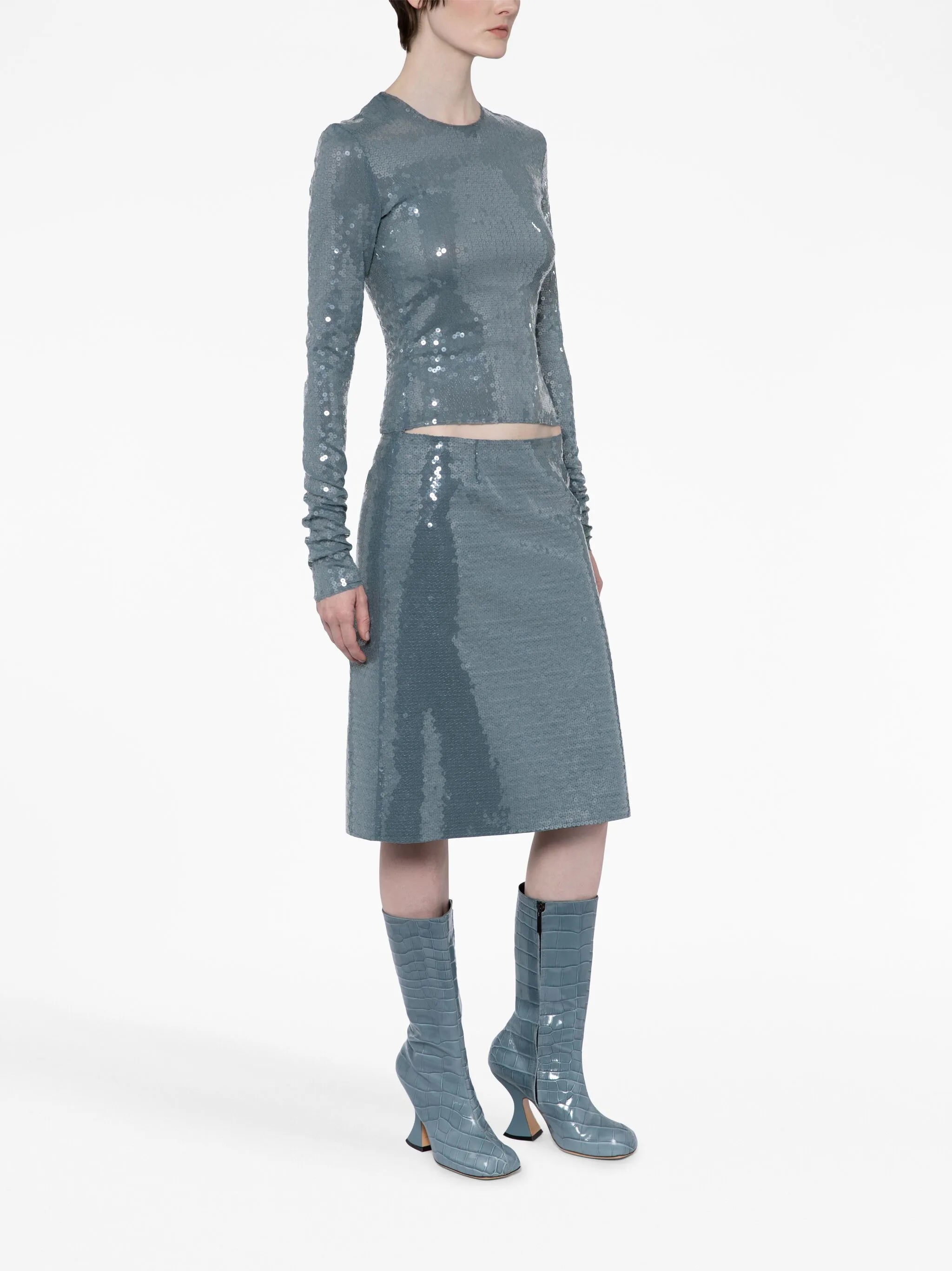 Wile sequin midi skirt