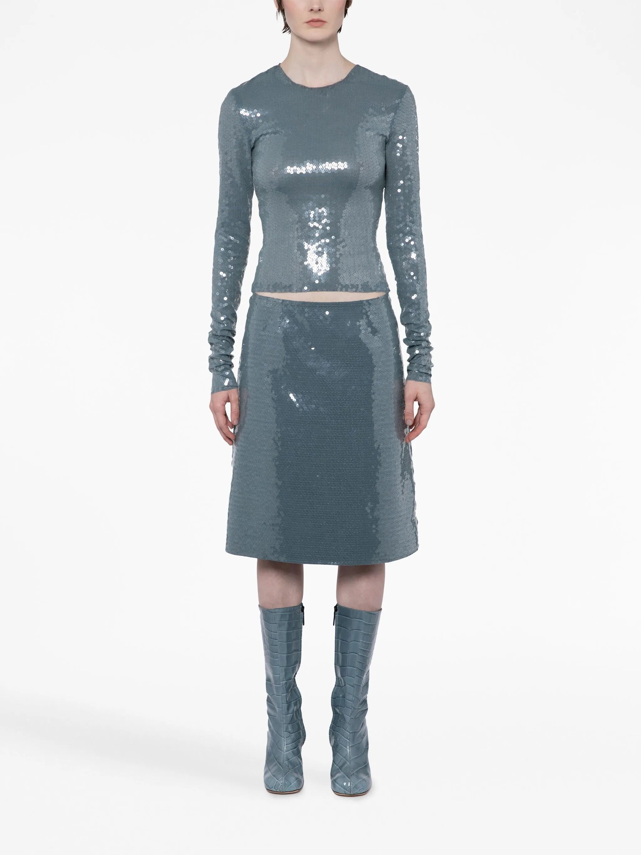 Wile sequin midi skirt