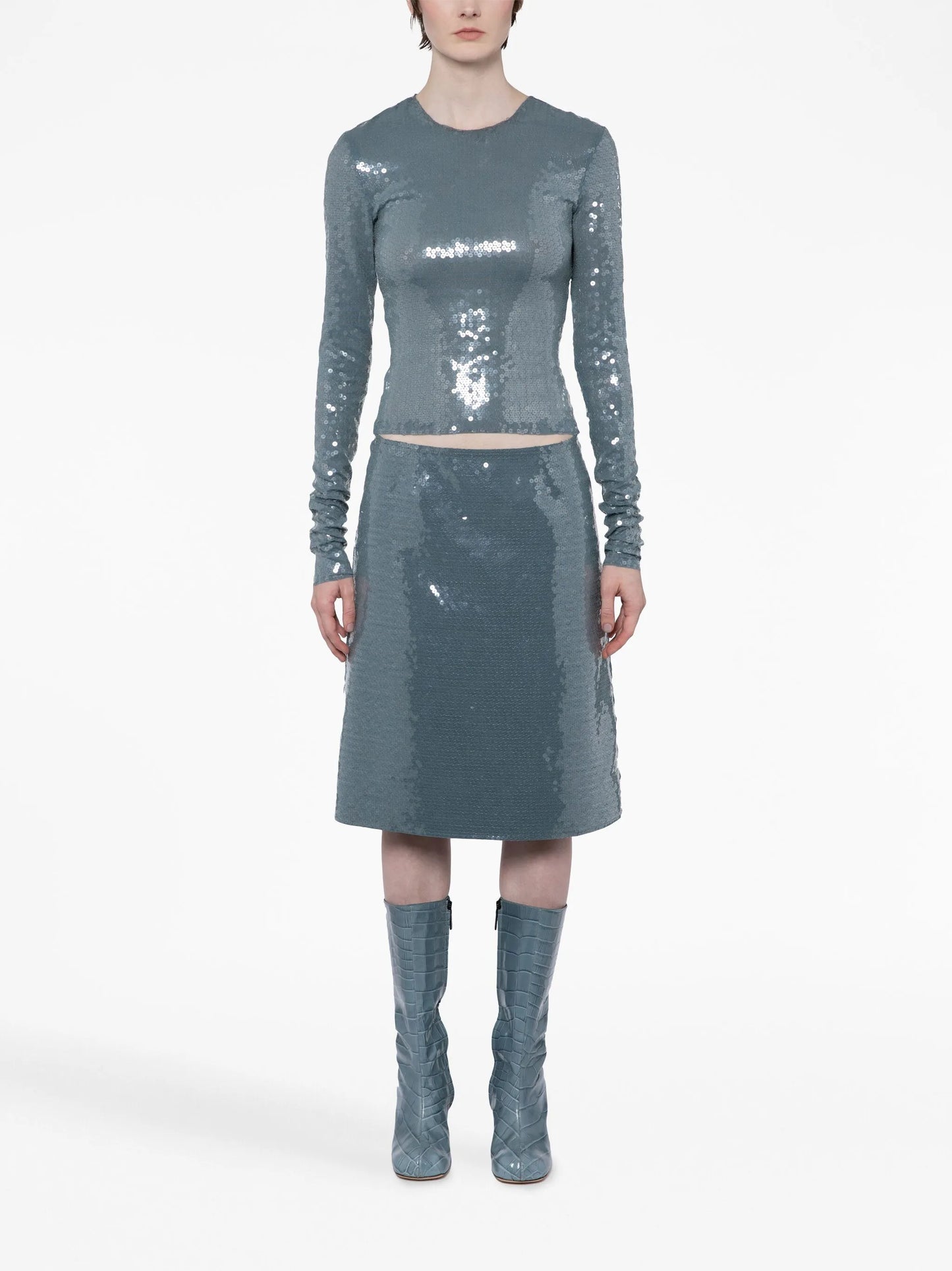 Wile sequin midi skirt