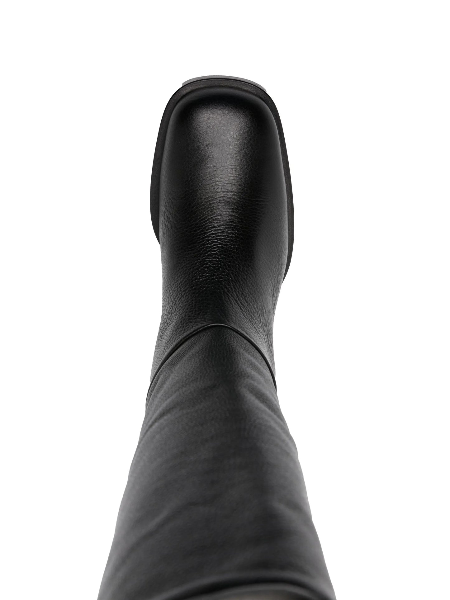 smooth-grain leather boots