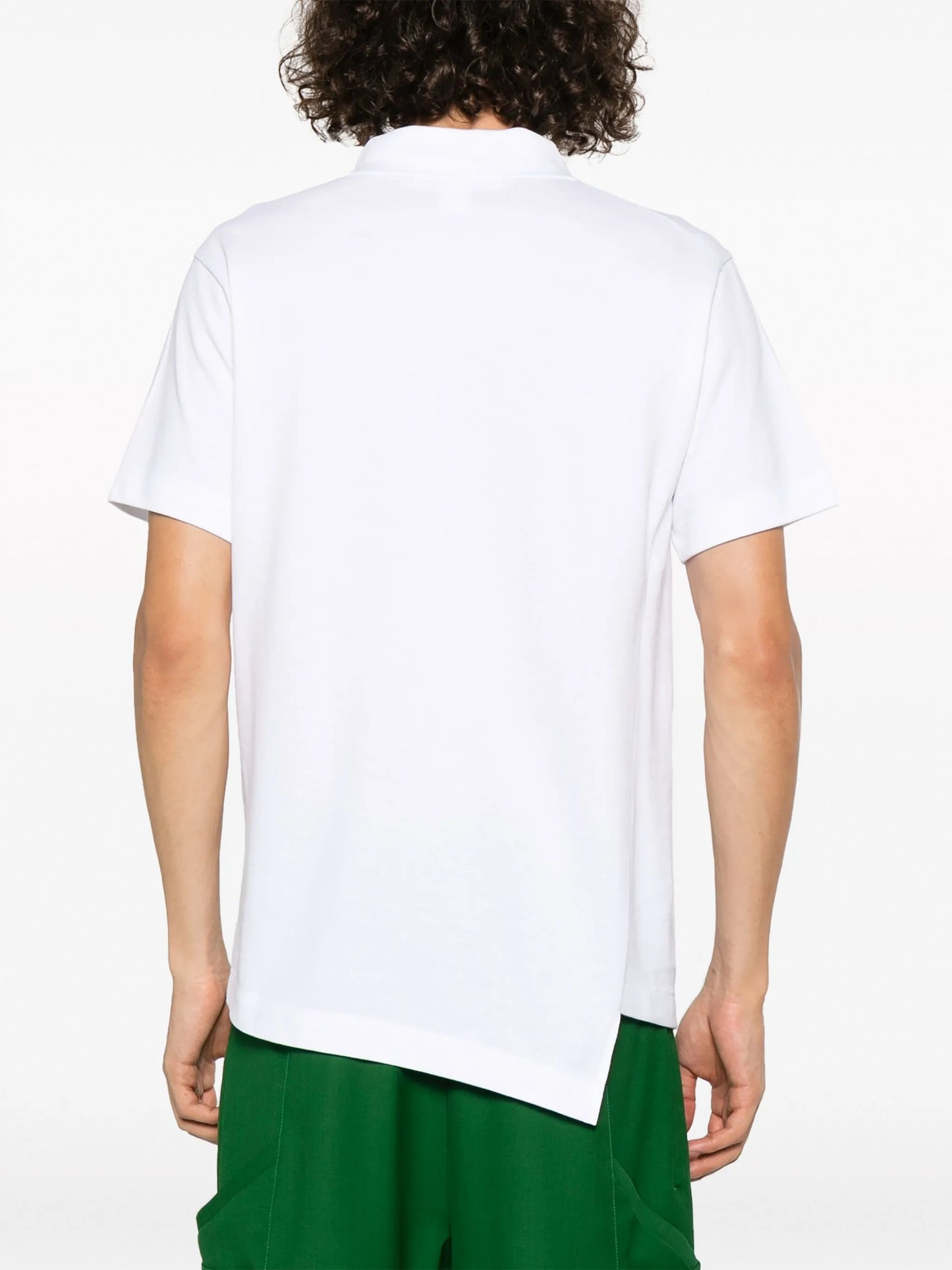 x Lacoste asymmetric cotton polo shirt