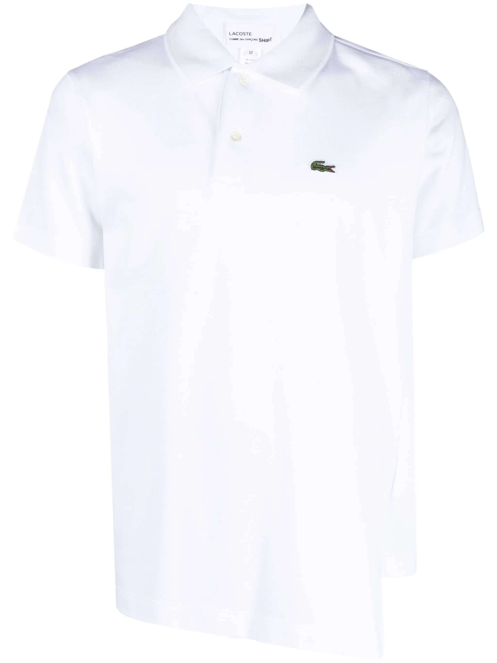 x Lacoste asymmetric cotton polo shirt