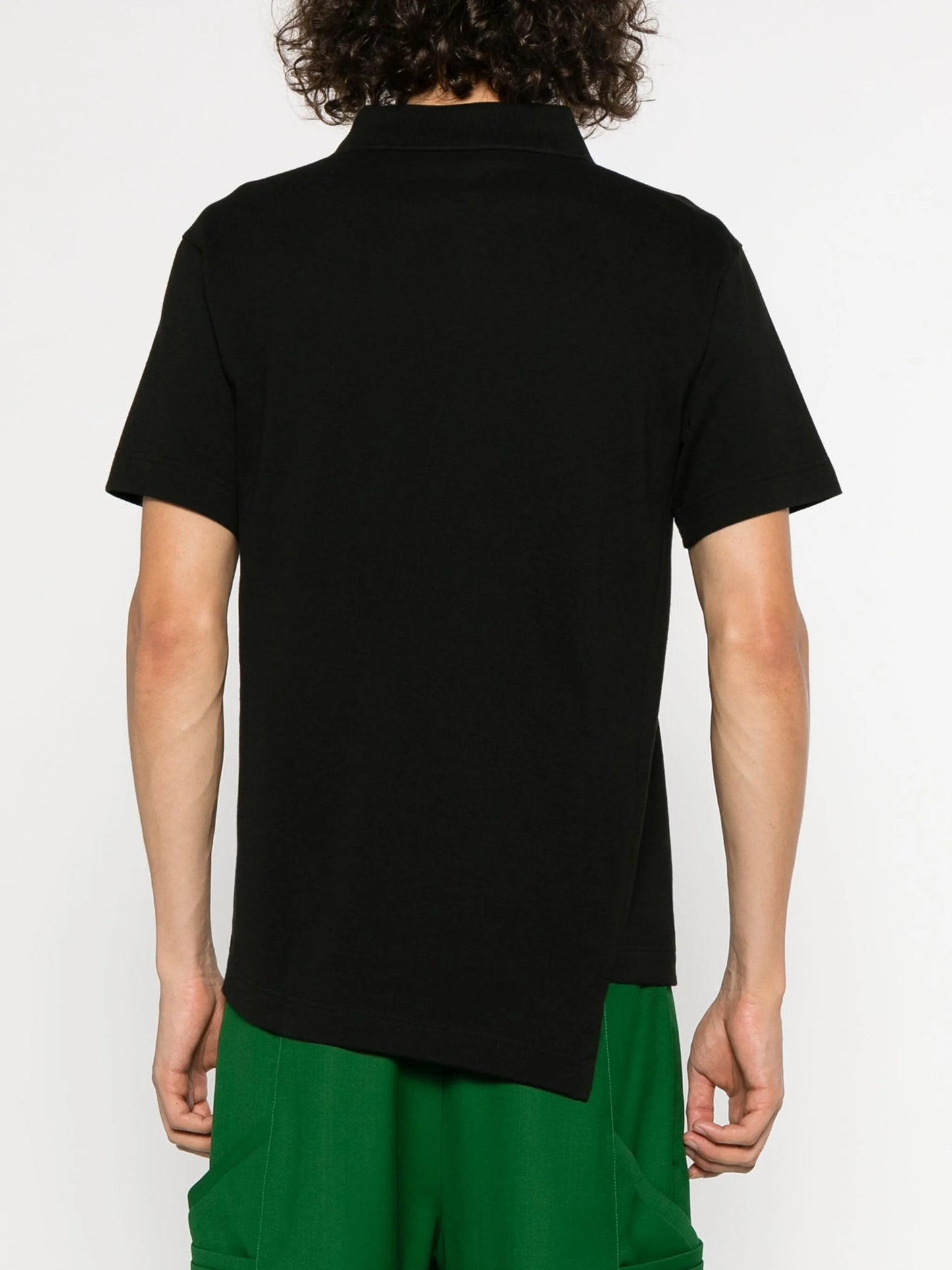 x Lacoste asymmetric cotton polo shirt