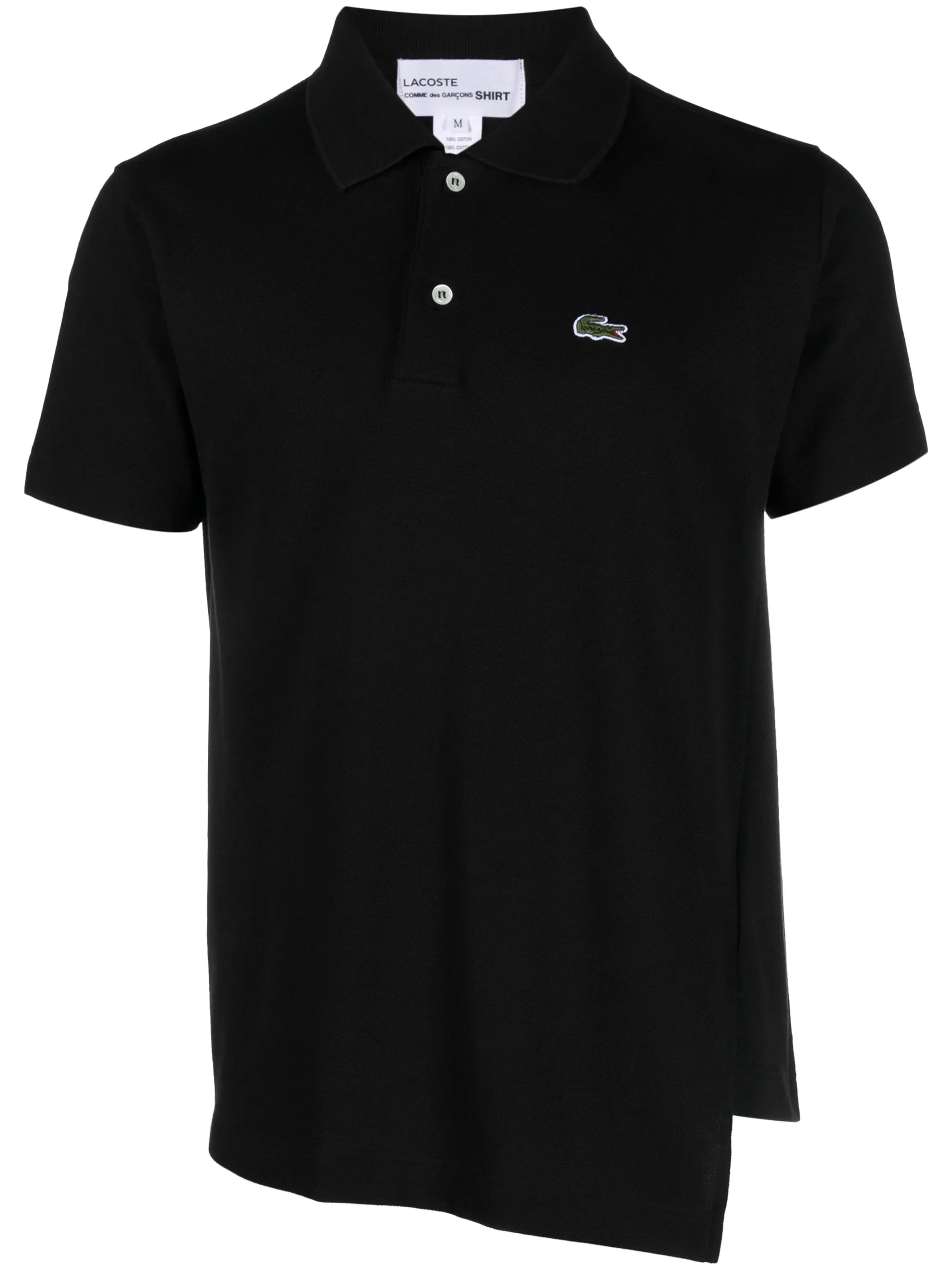 x Lacoste asymmetric cotton polo shirt