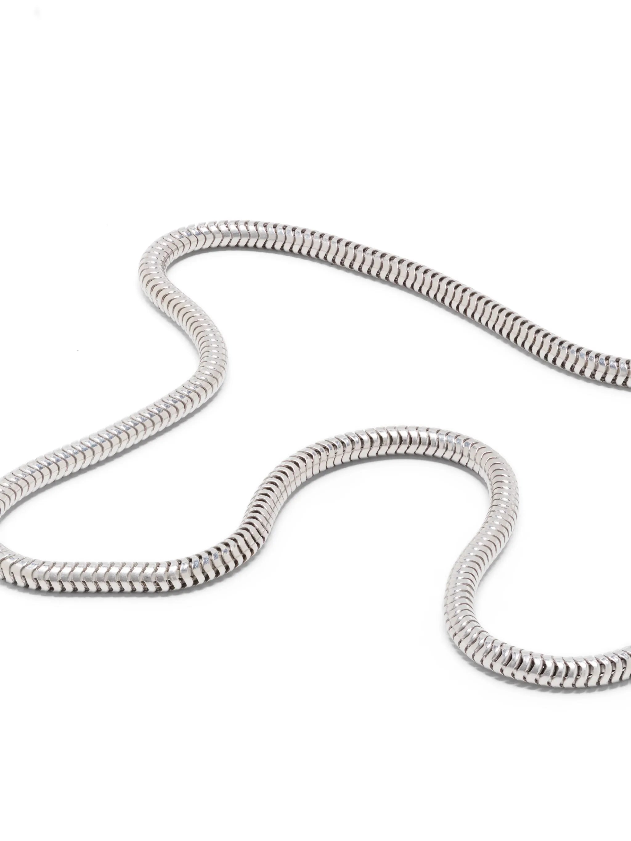 snake-chain sterling-silver necklace