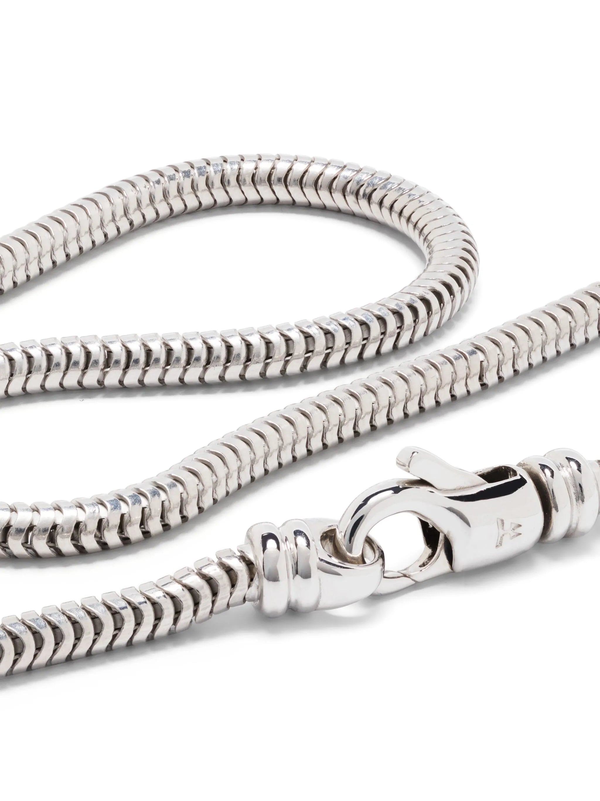 snake-chain sterling-silver necklace