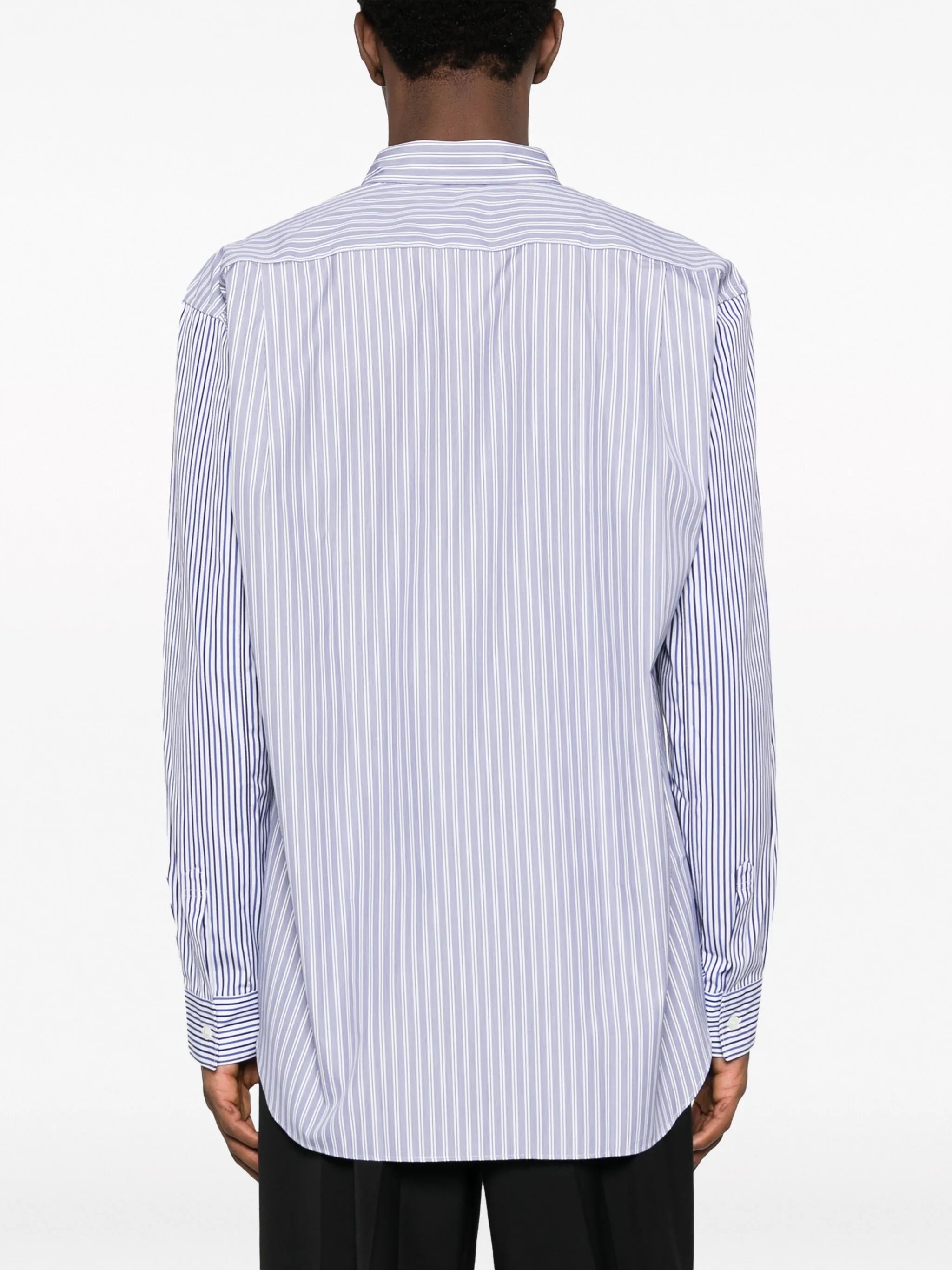 striped long-sleeve cotton shirt